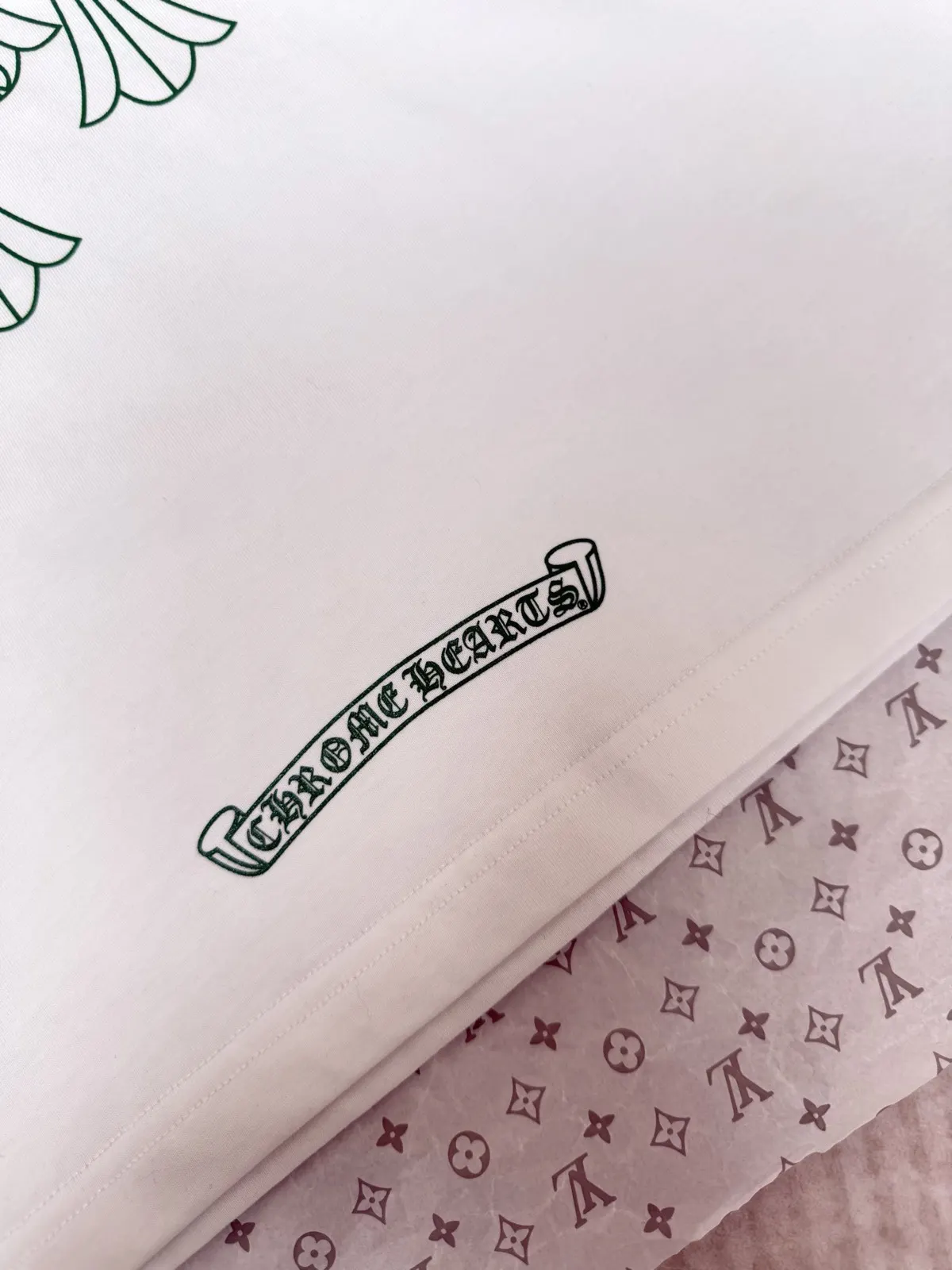 Chrome Hearts 白色 印花 純棉 短袖T恤 日常百搭款(數字5) Chrome Hearts 白色 印花 純棉 短袖T恤 日常百搭款(數字5)