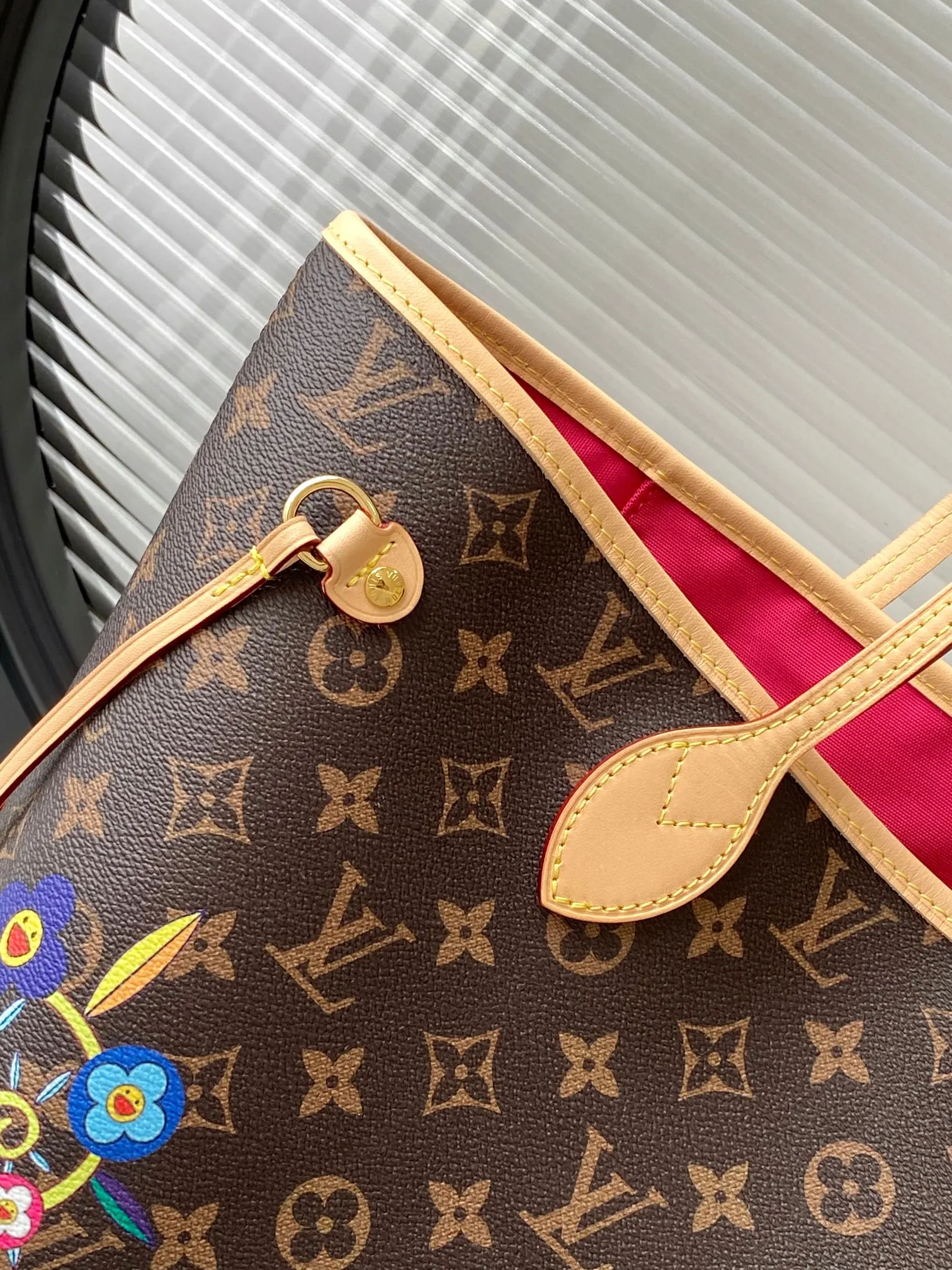 LV Neverfull 牛皮 收納包 旅行收納款