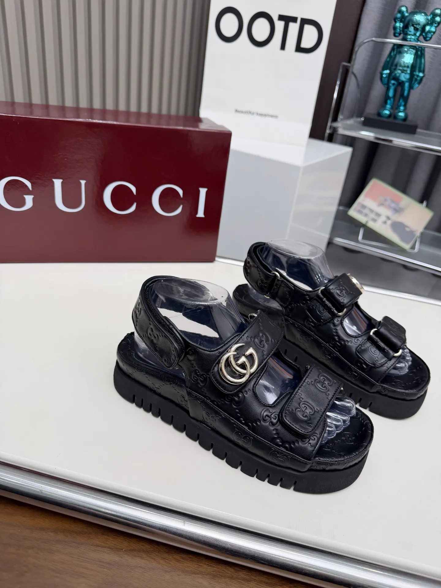 Gucci Horsebit 黑色 拖鞋