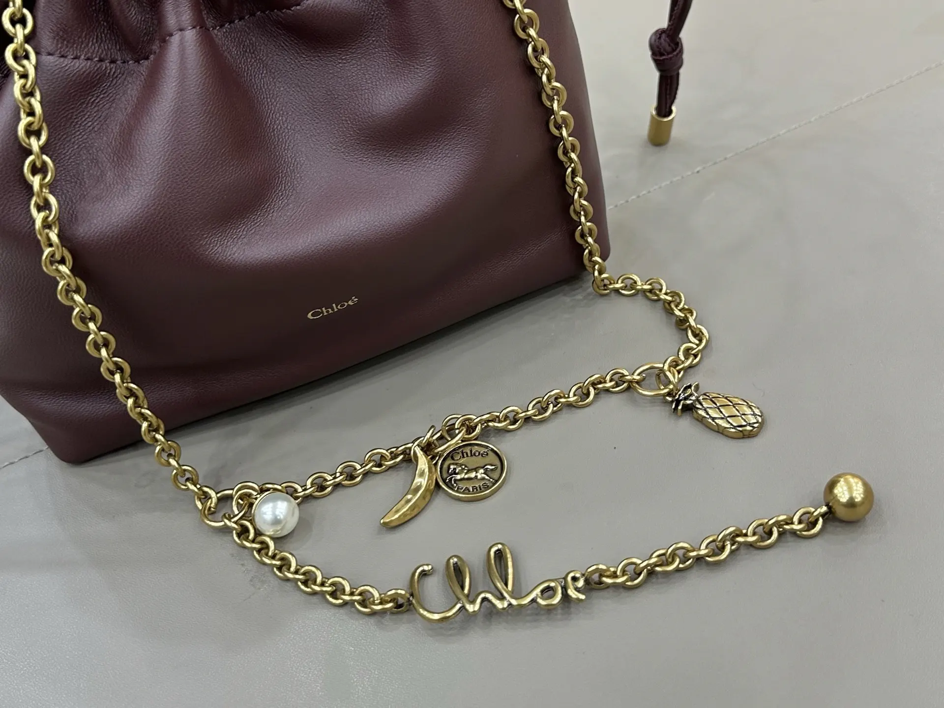 羊皮 Chloé 链条福袋包​​ Chloé 链条包 精致链条款