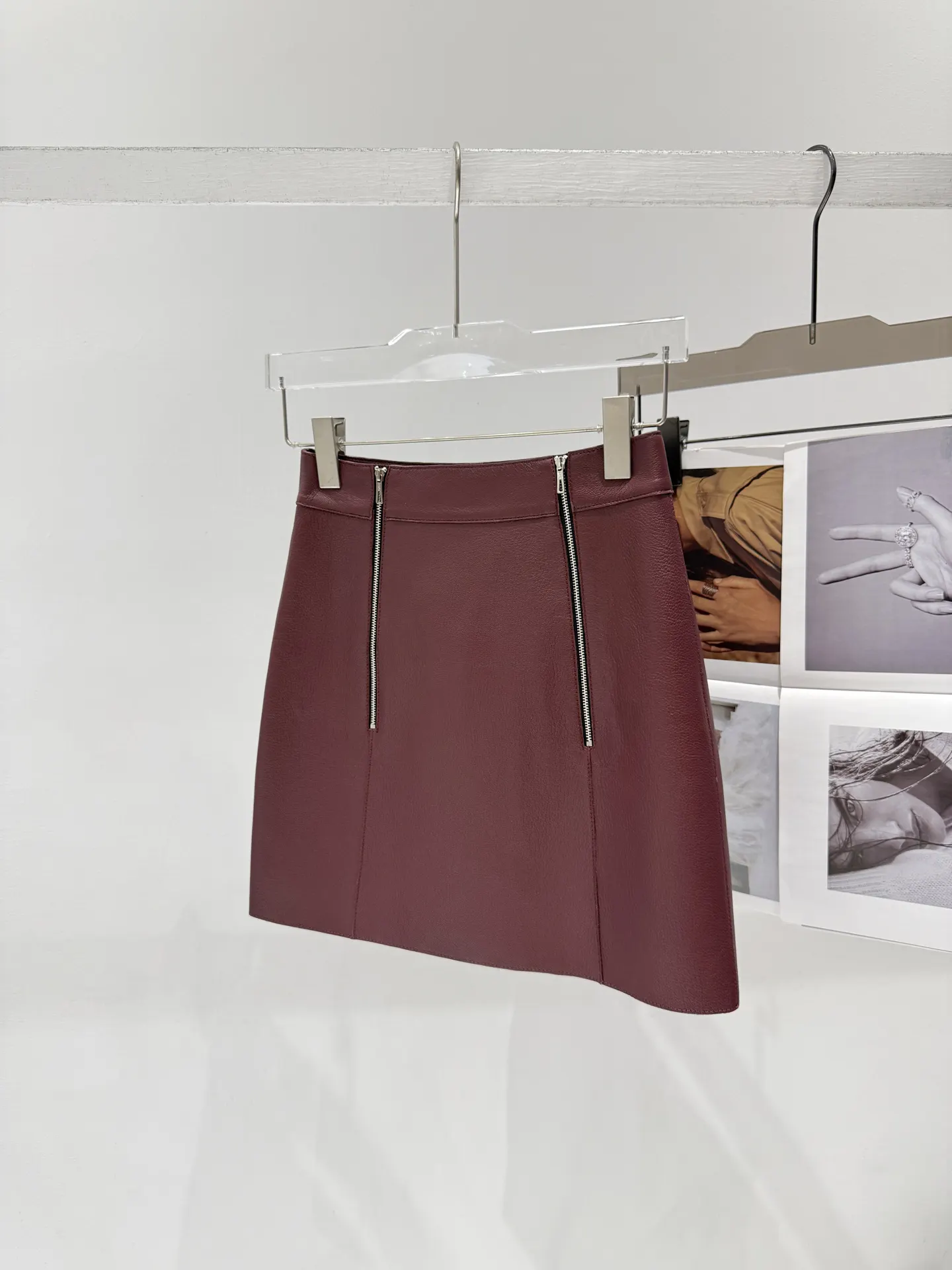 Hermès Leather Skirt