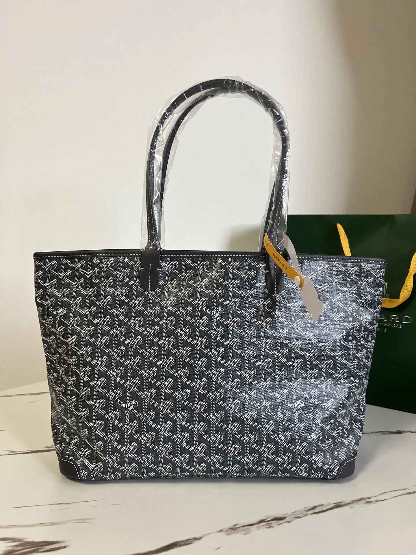 Goyard 灰色 牛皮 托特包 大容量托特款