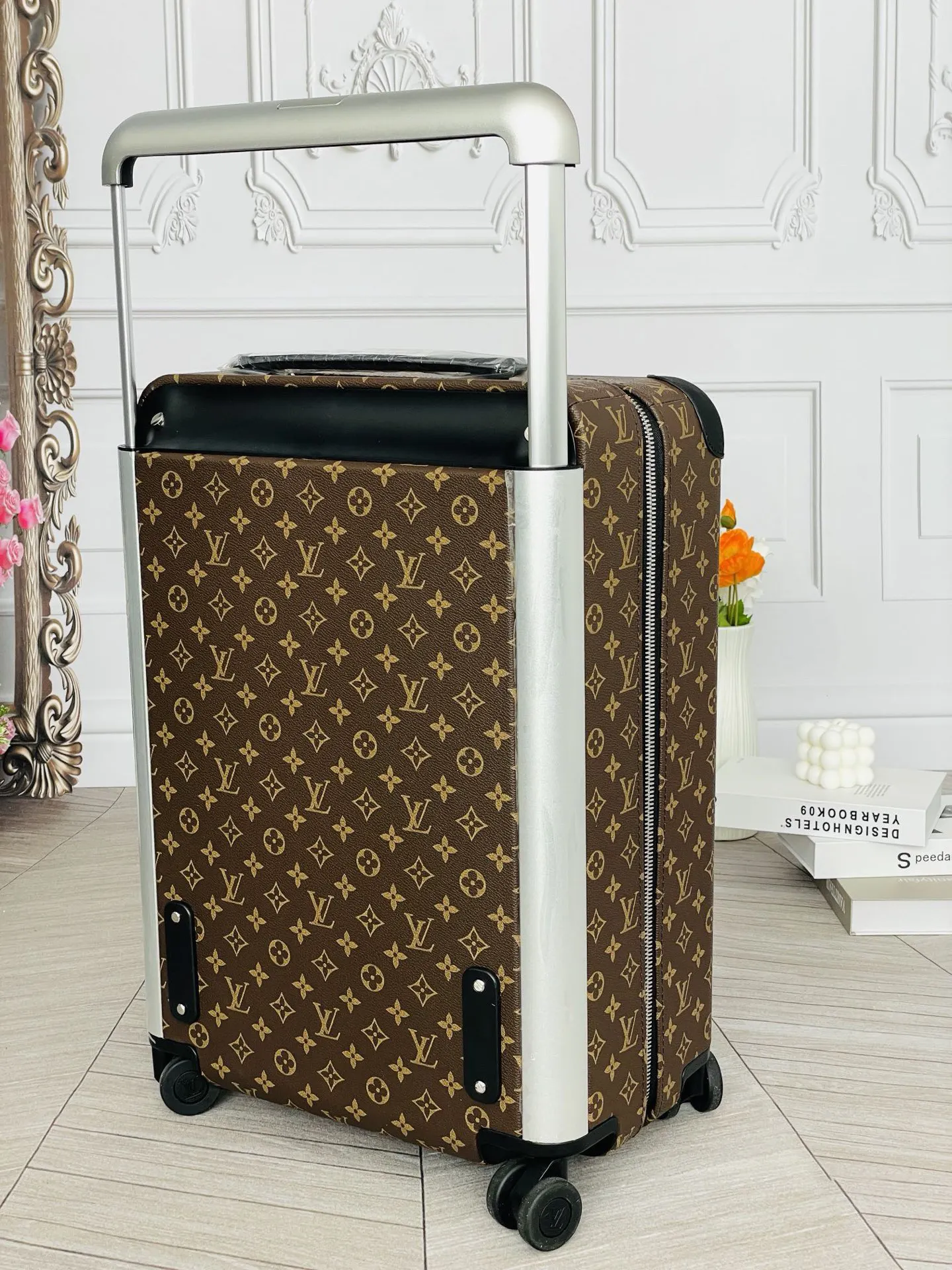 Silver Carry-On Suitcase Travel Lightweight
