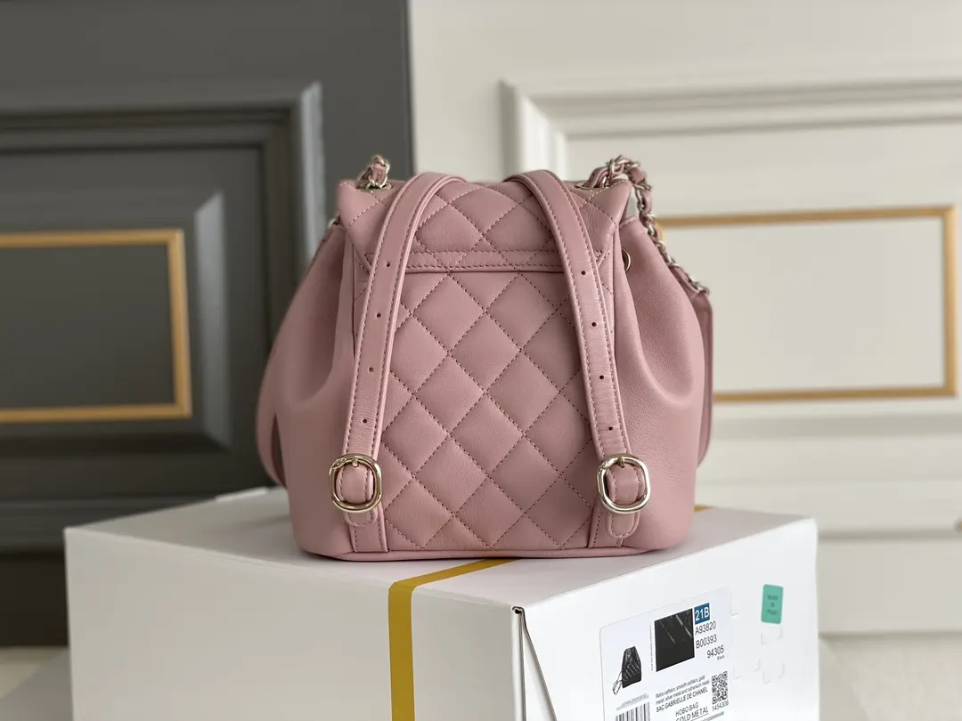 Pink Backpack Leather