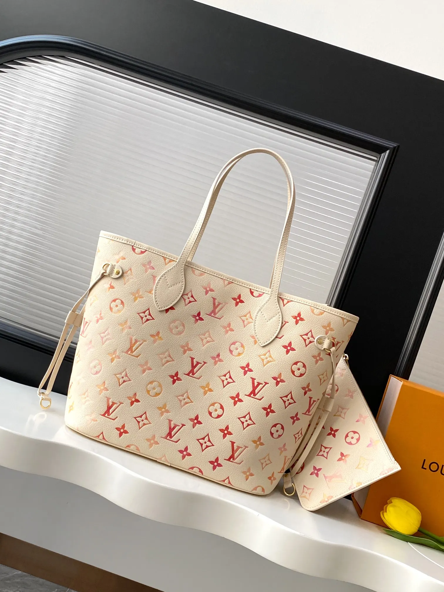 Neverfull 黑色 白色 手拿包 精致手拿款