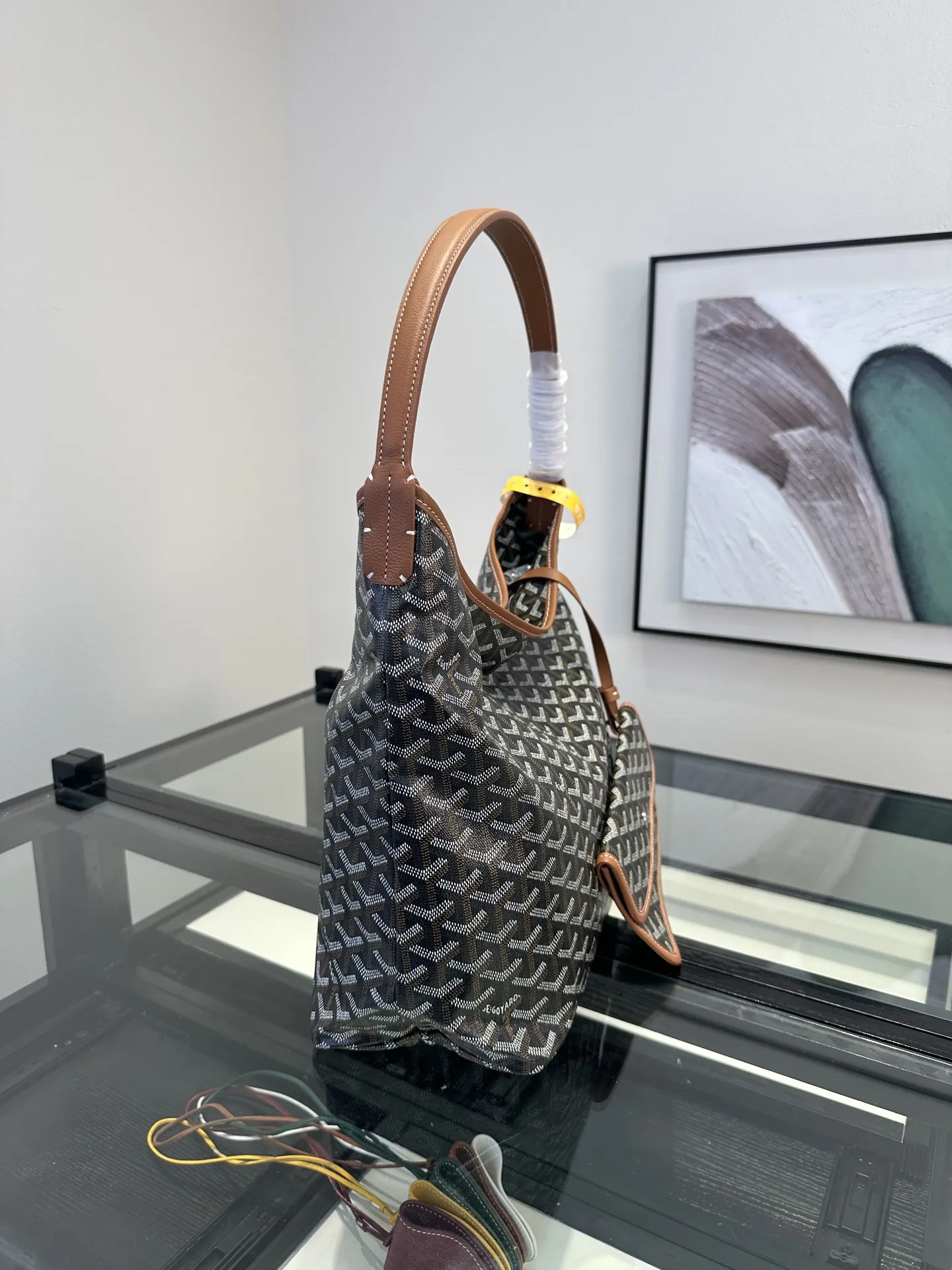 Goyard Hobo 棕色 腋下包 复古腋下背款