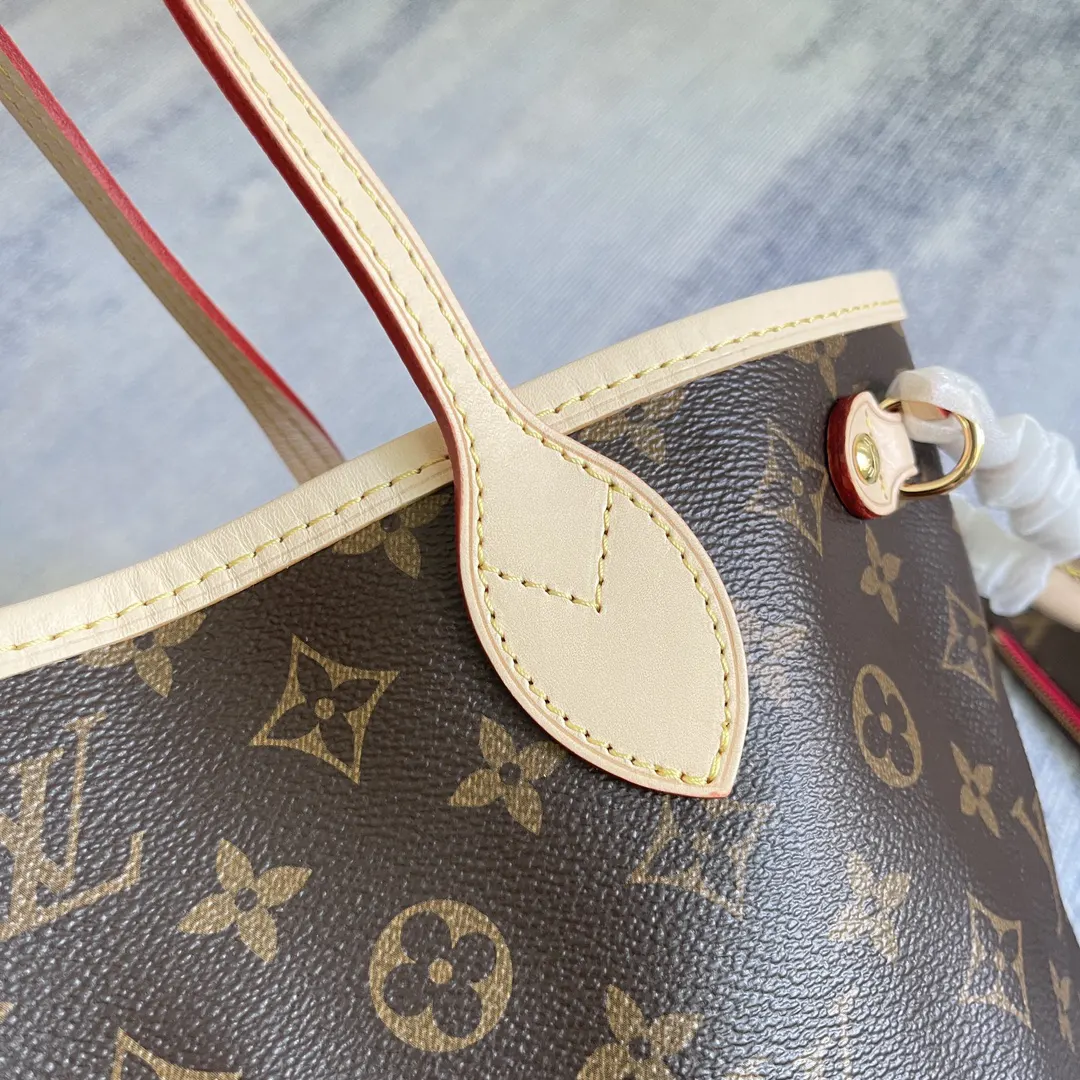 LV Neverfull 金色 牛皮 手拿包 精致手拿款