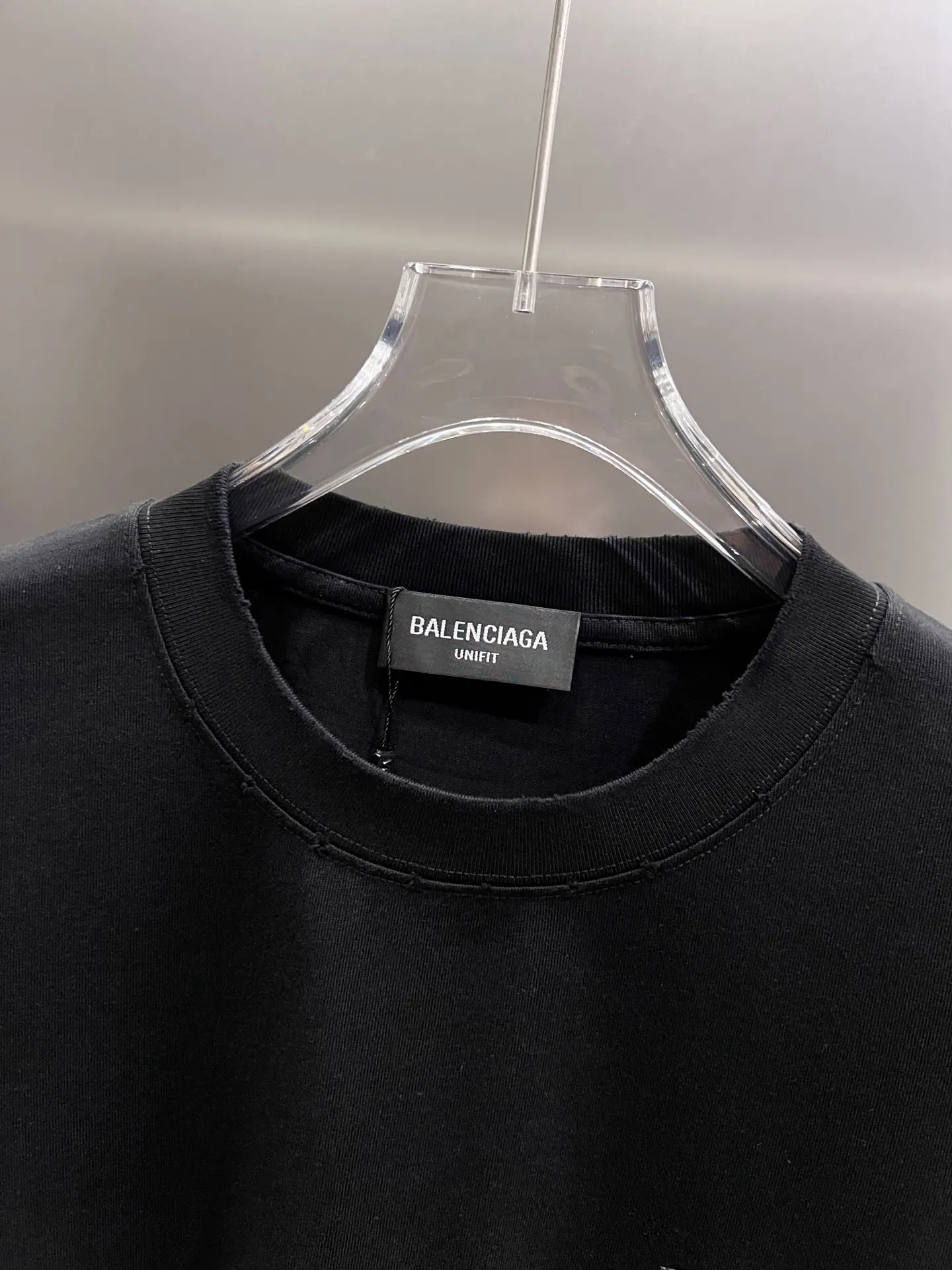 Balenciaga 黑色 Logo 短袖T恤 宽松休闲
