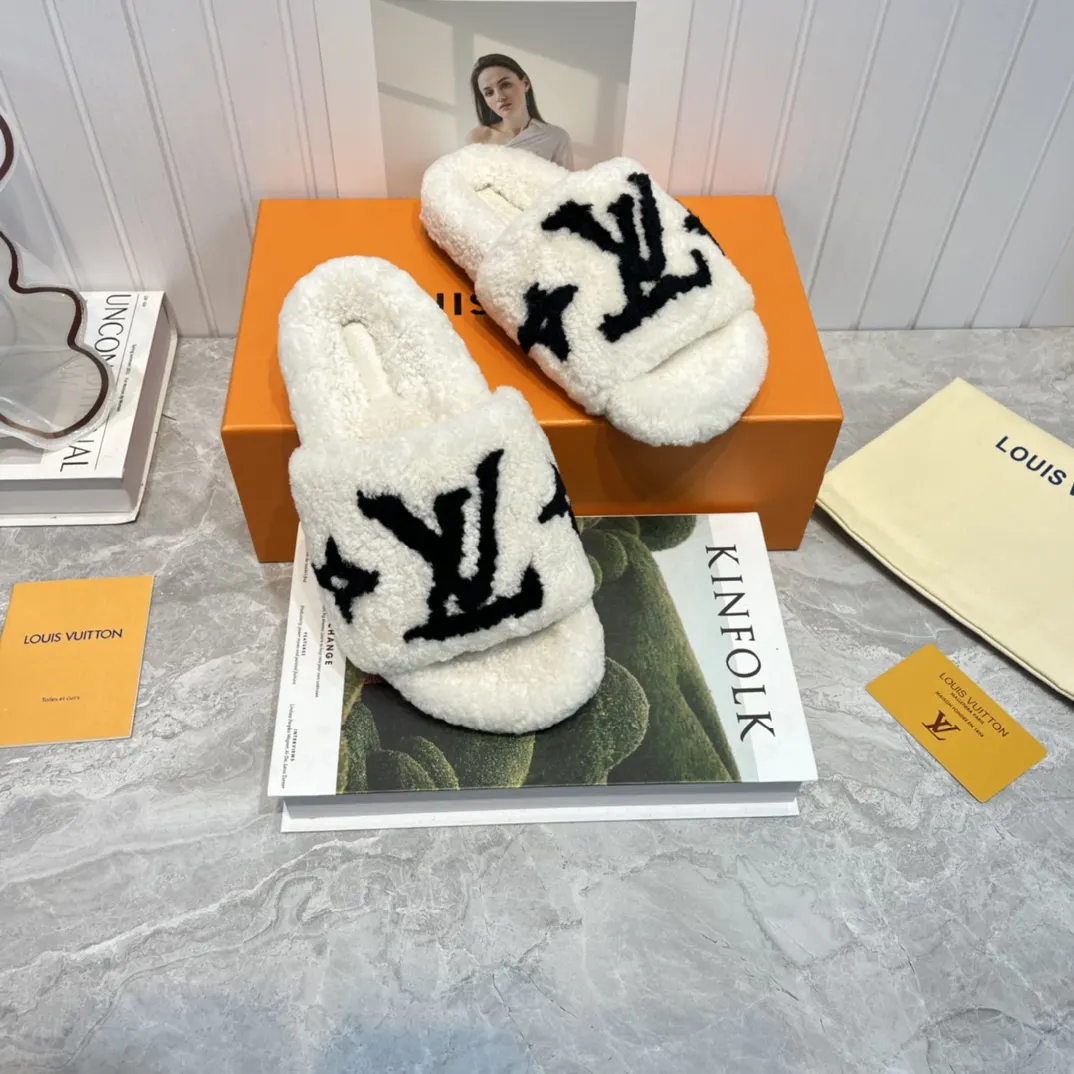 LV Platform Slippers Casual Versatile | ORBUYBAG High-End Fashion Boutique