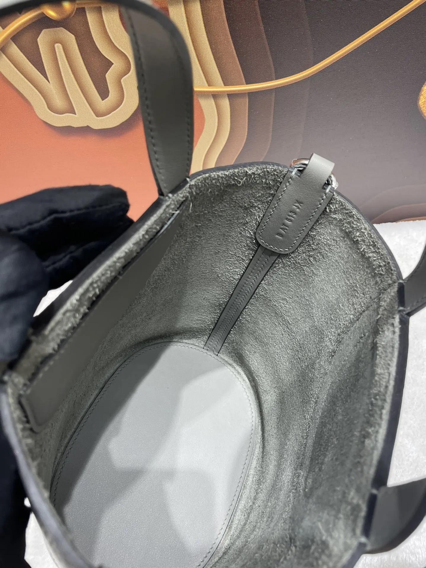 Hermès 积雨云灰迷你手提包