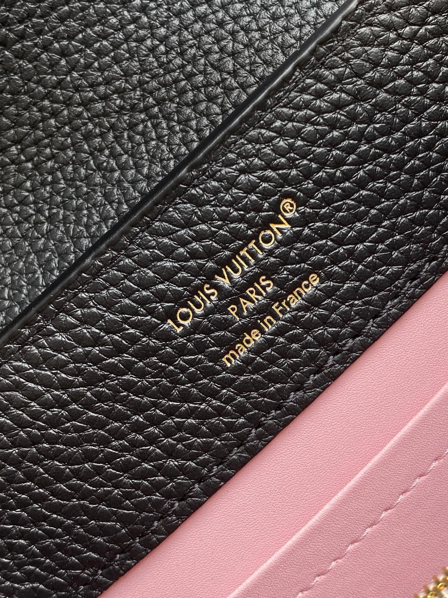 Louis Vuitton Black Gray Chain Bag Leather