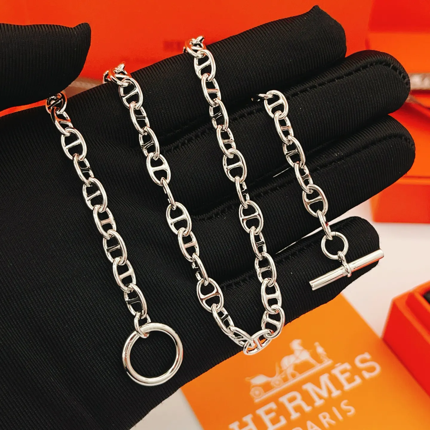 Hermès Roulis 银色 斜挎包