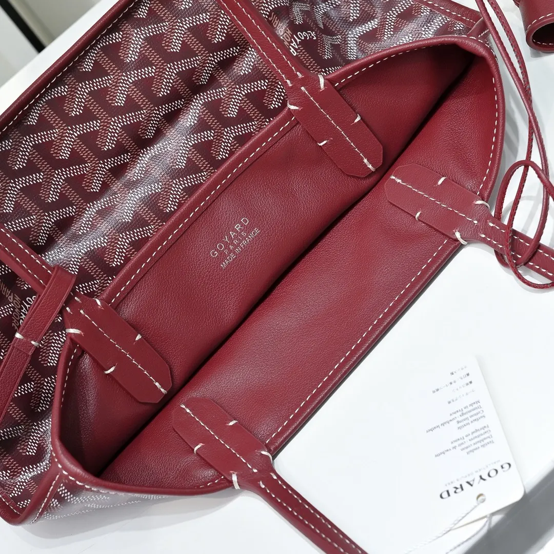 Goyard 牛皮 高 戈雅双面mini 王菲同款购物袋 头层牛皮 托特包 大容量托特款(數字9) Goyard 牛皮 高 戈雅双面mini 王菲同款购物袋 头层牛皮 托特包 大容量托特款(數字9)