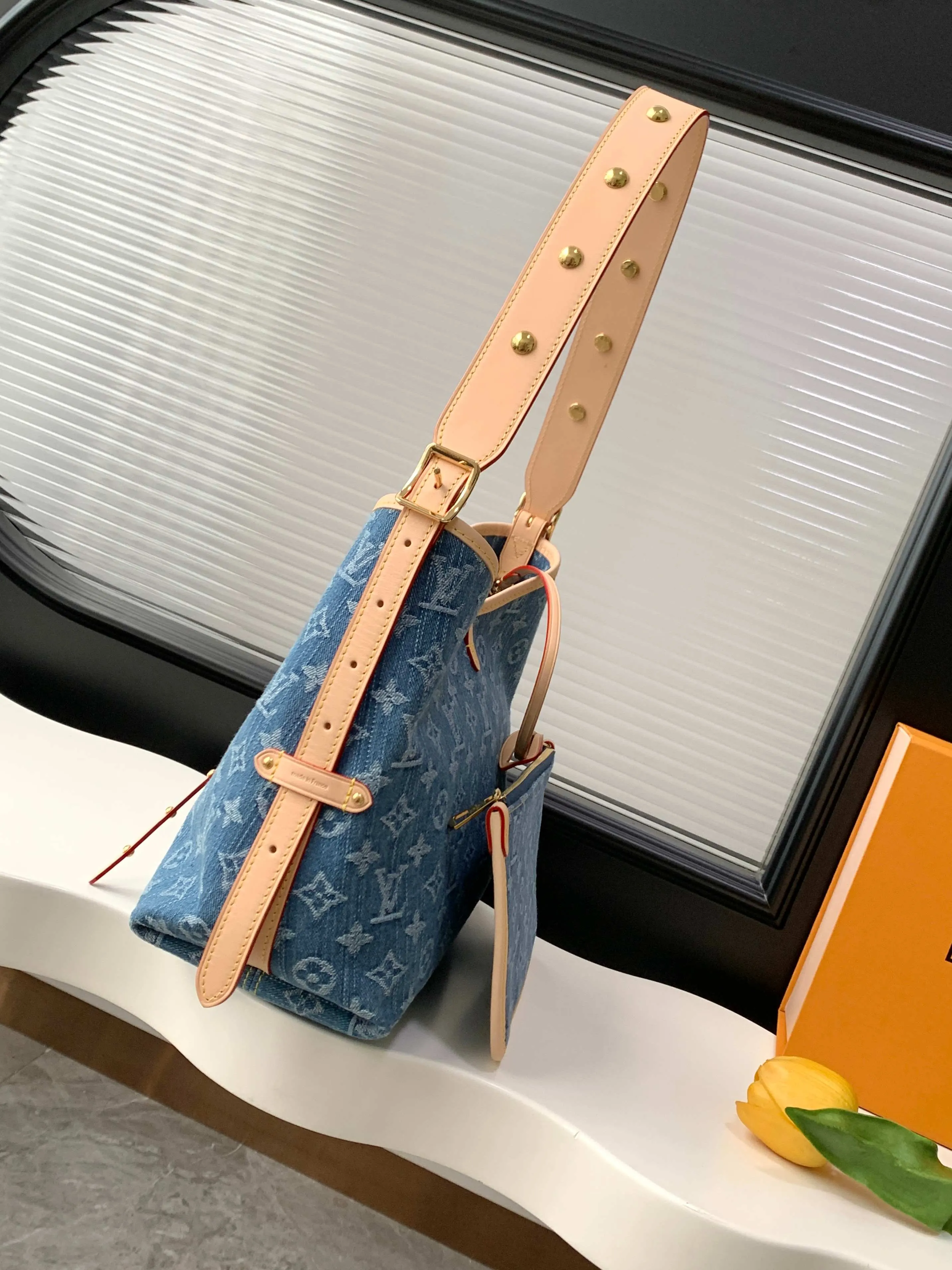 Blue Clutch Bag Canvas