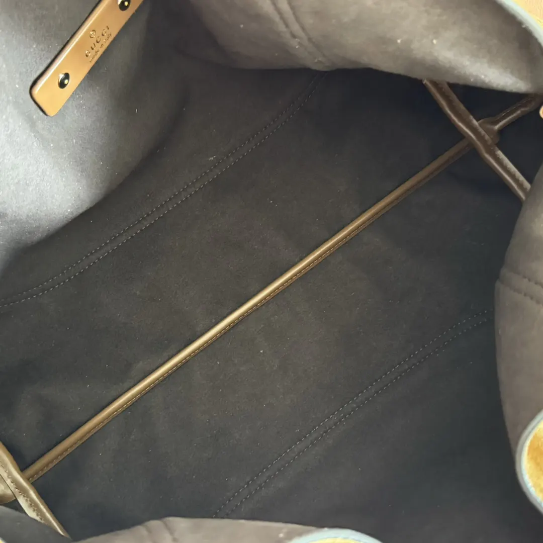 Gucci 棕色 金色 牛皮 手拿包 精致手拿款