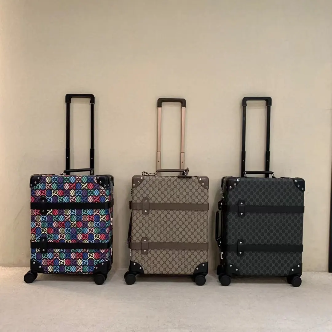 Gucci Brown Suitcase Travel Lightweight Leather