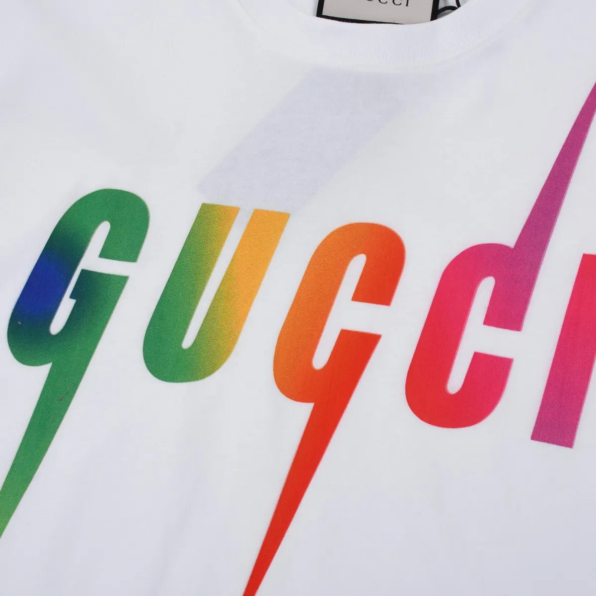 Gucci Print Cotton Short Sleeve T-Shirt