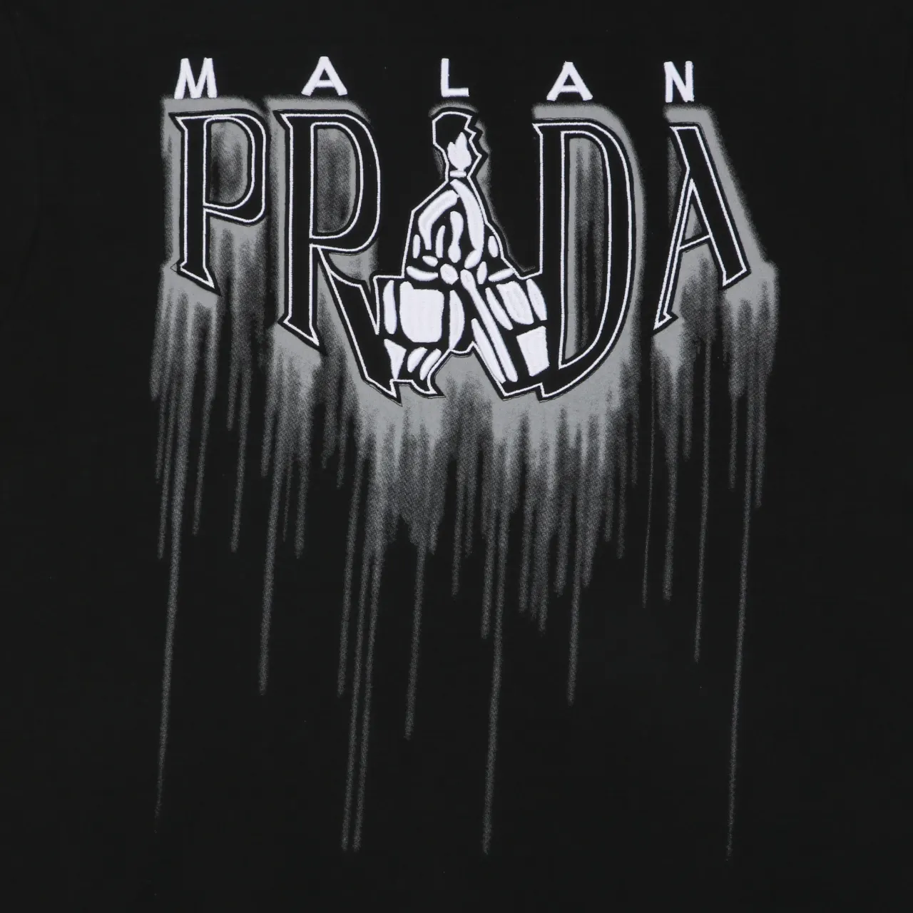 Prada 棉质 字母 刺绣 短袖T恤