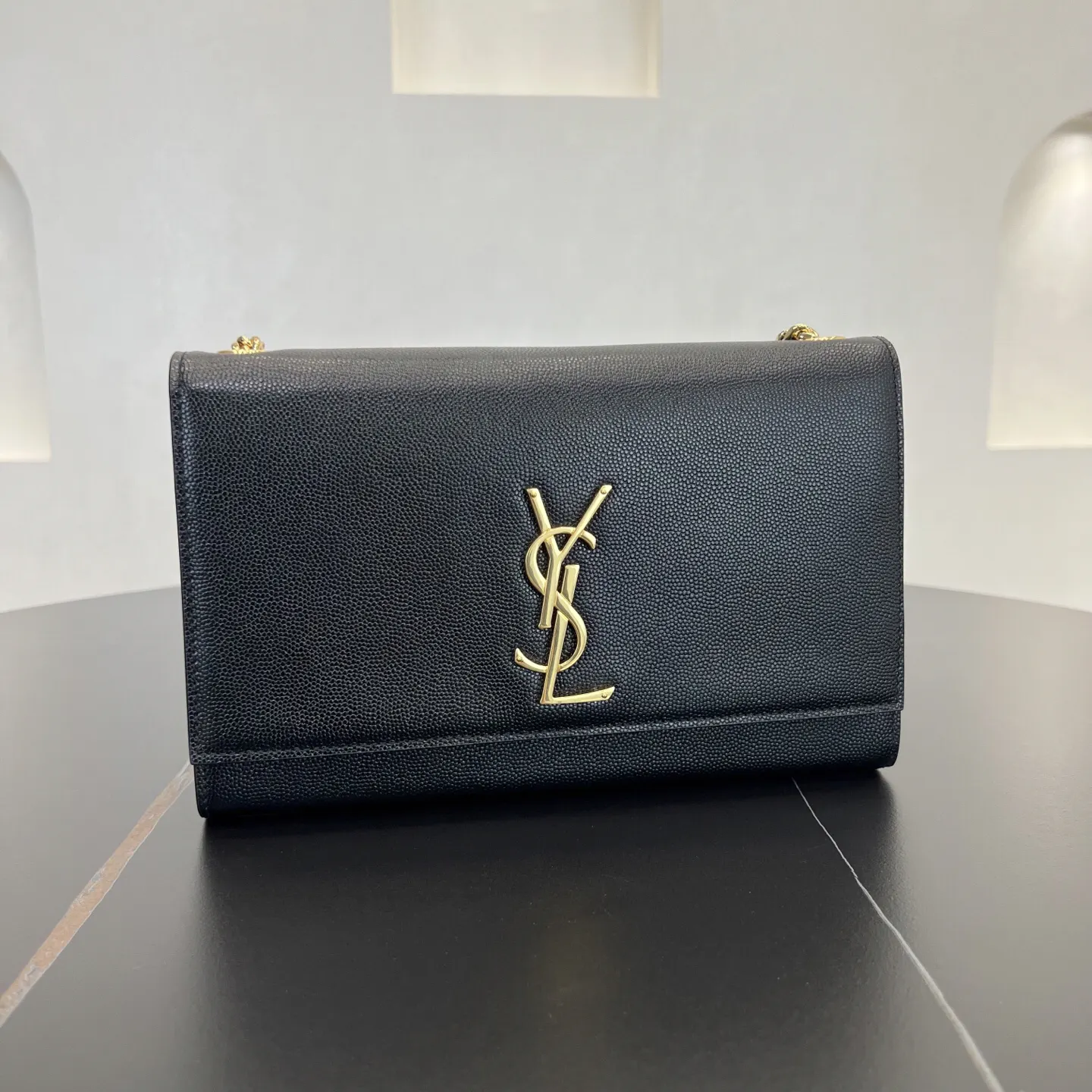 YSL 銀色 金色 小牛皮 鏈條包 精致鏈條款