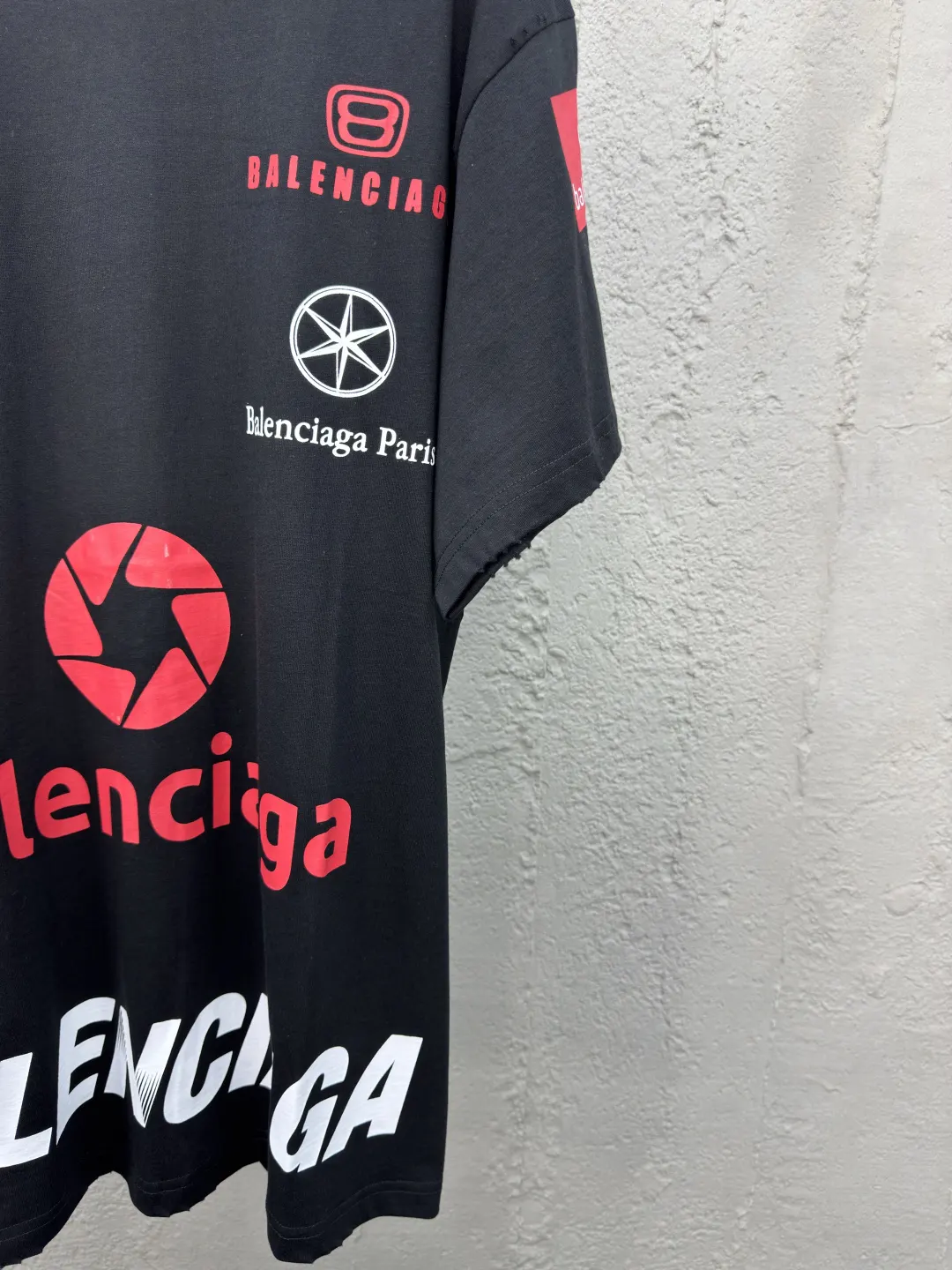 Balenciaga 黑色 Logo 短袖T恤