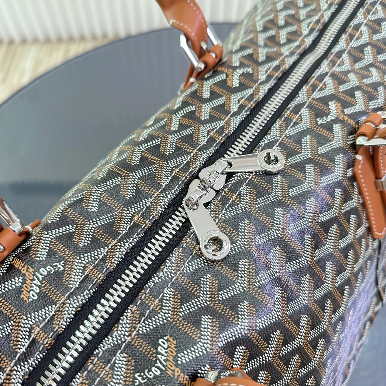 Goyard 黃色 BOSTON 旅行袋適合在机舱内使用 通过搭 一 大容量旅行款
