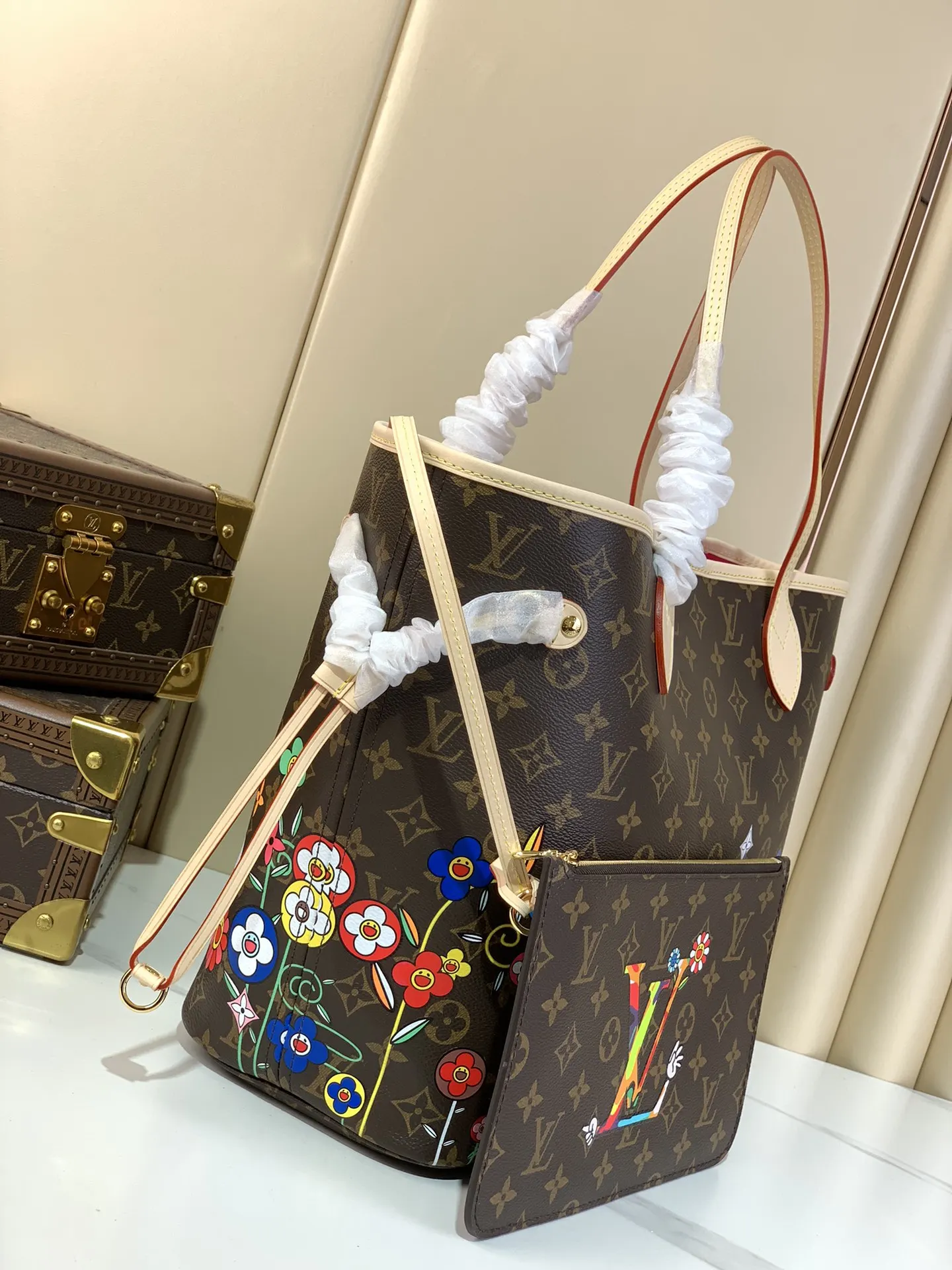 Louis Vuitton Monogram Clutch Bag Canvas
