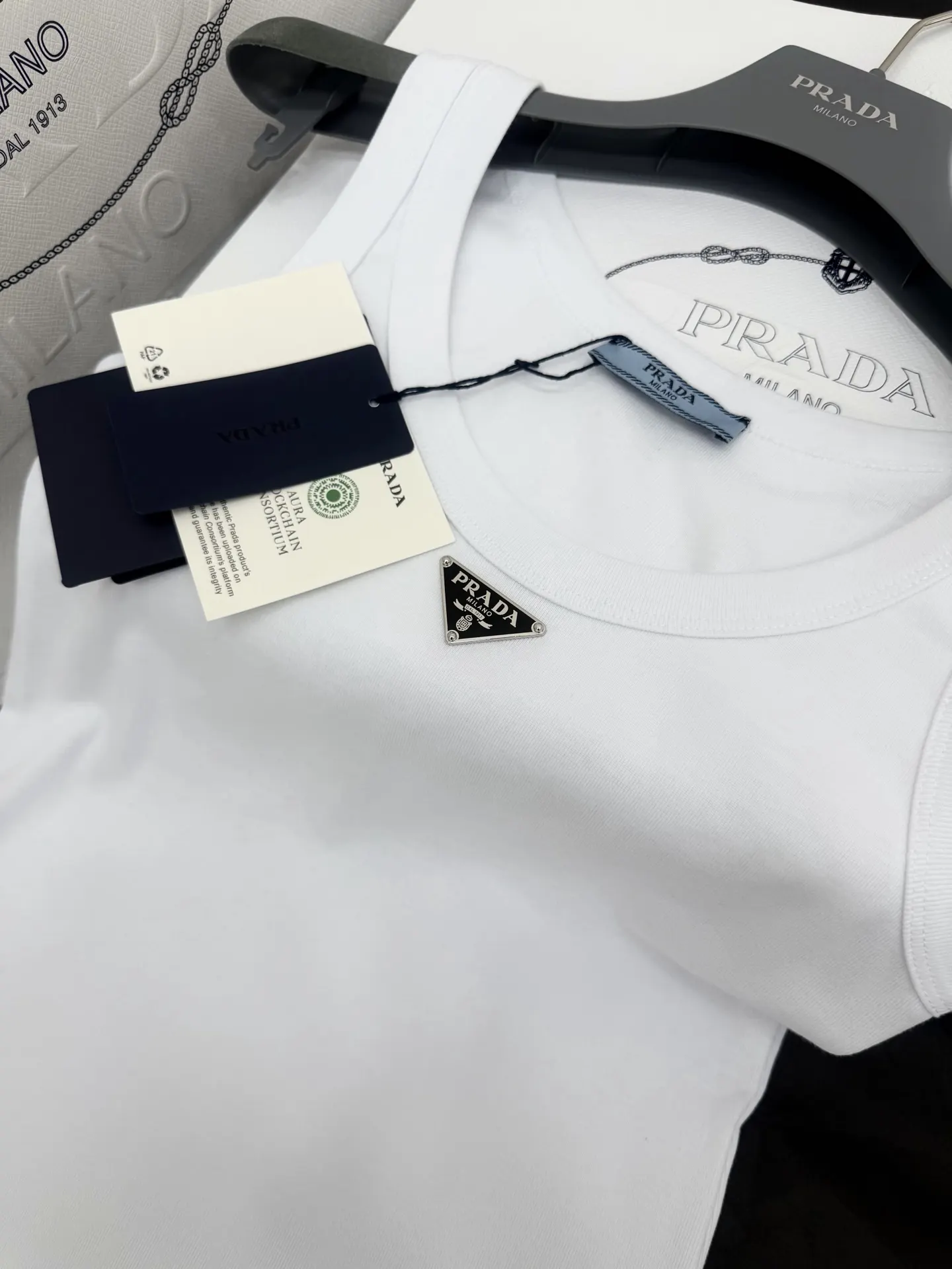 Prada 三角标 棉质 Polo衫