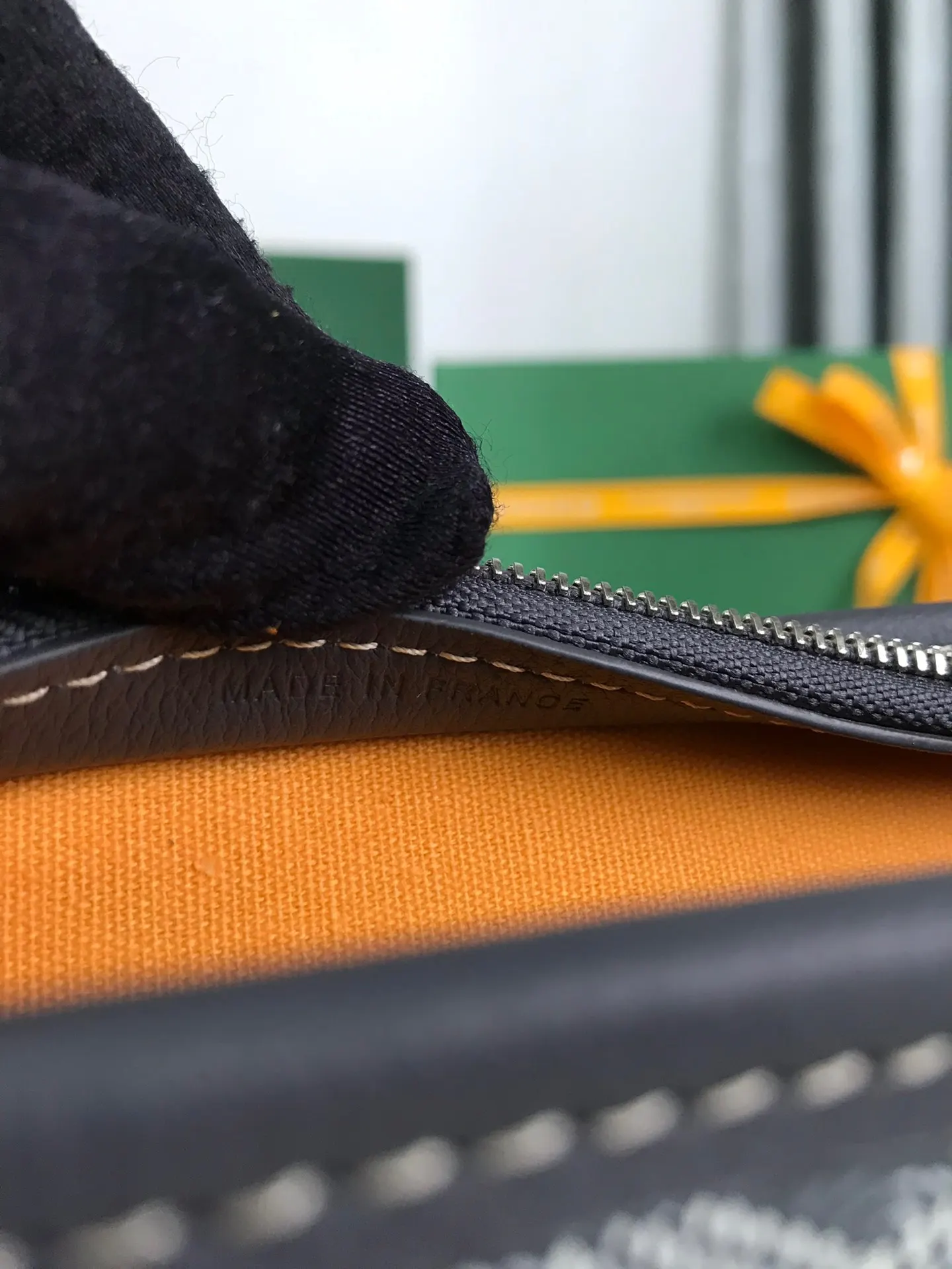 Goyard 黄色 牛皮 手拿包 精致手拿款