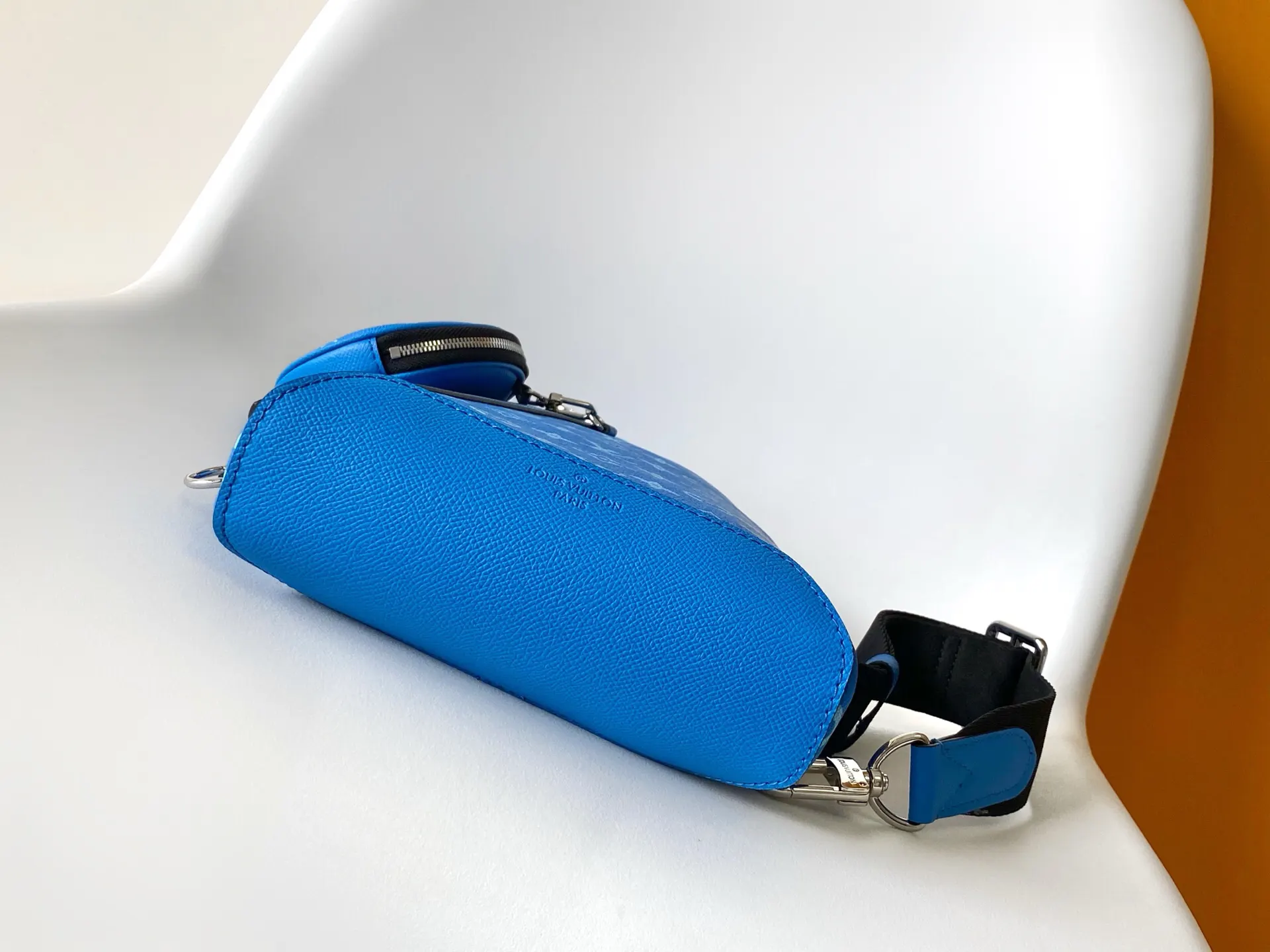 Blue Shoulder Bag Leather