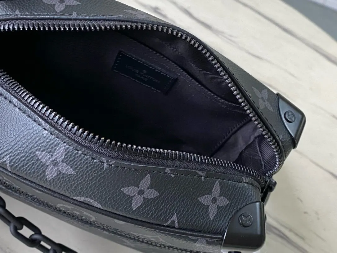 黑色 帆布 黑色花纹 Virgil Abloh 为 链条包 精致链条款