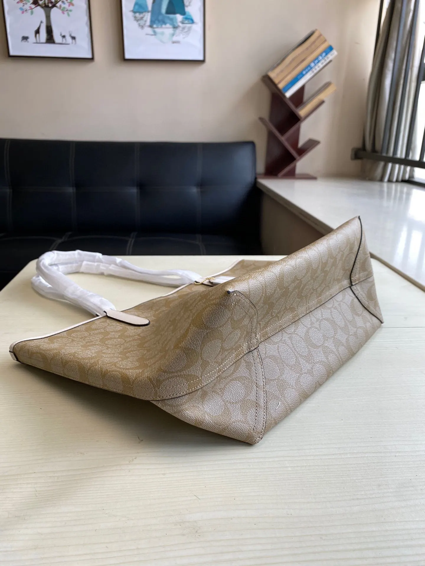 Coach 帆布 内置拉链袋 托特包 大容量托特款