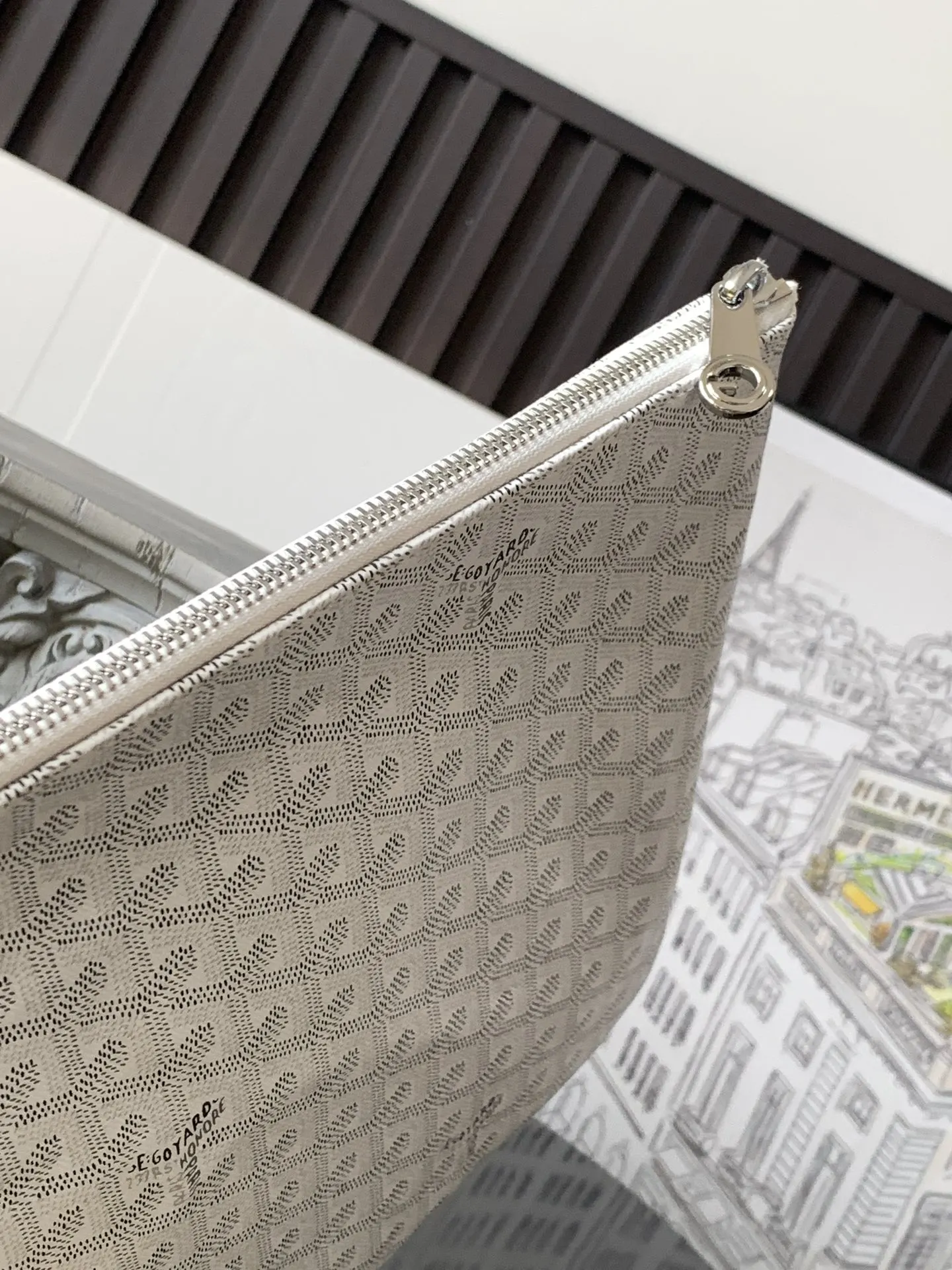 Goyard White Clutch Bag