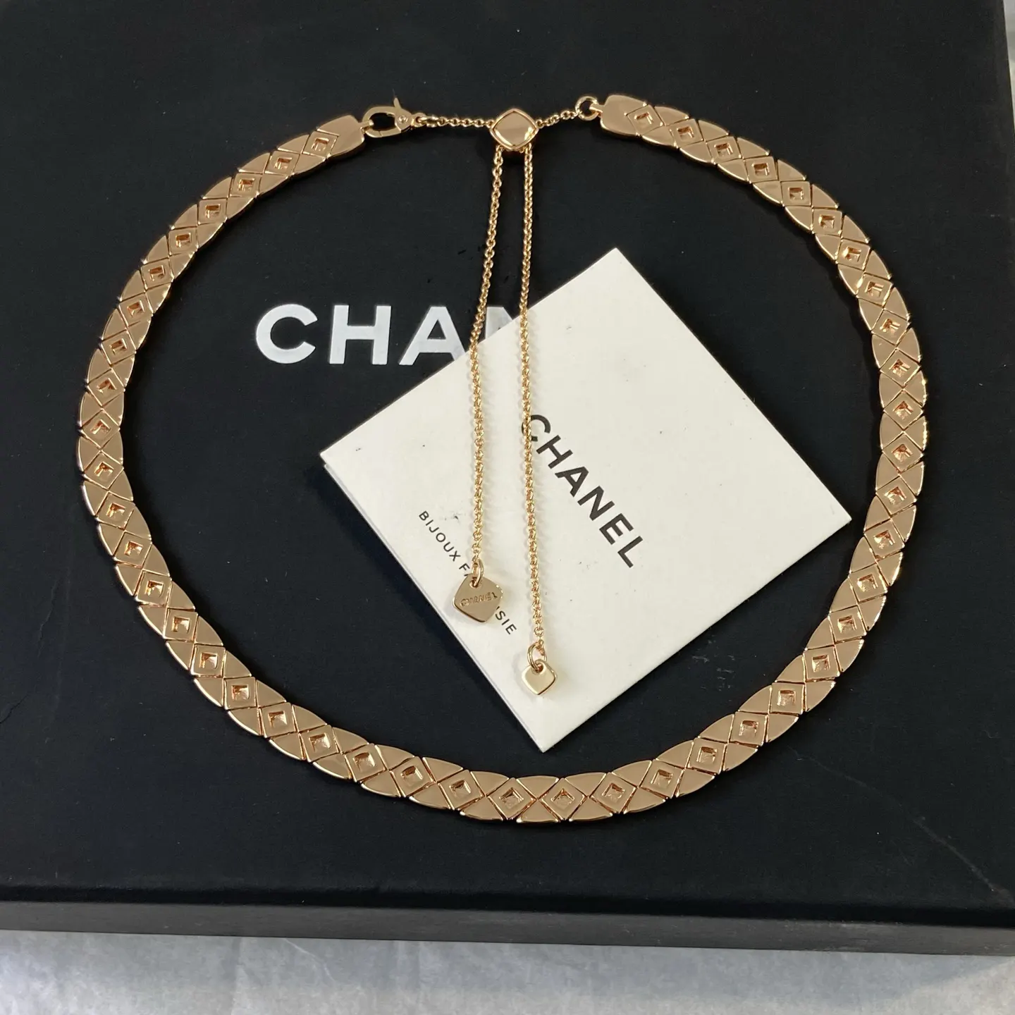 Chanel 金色 編織 項鏈