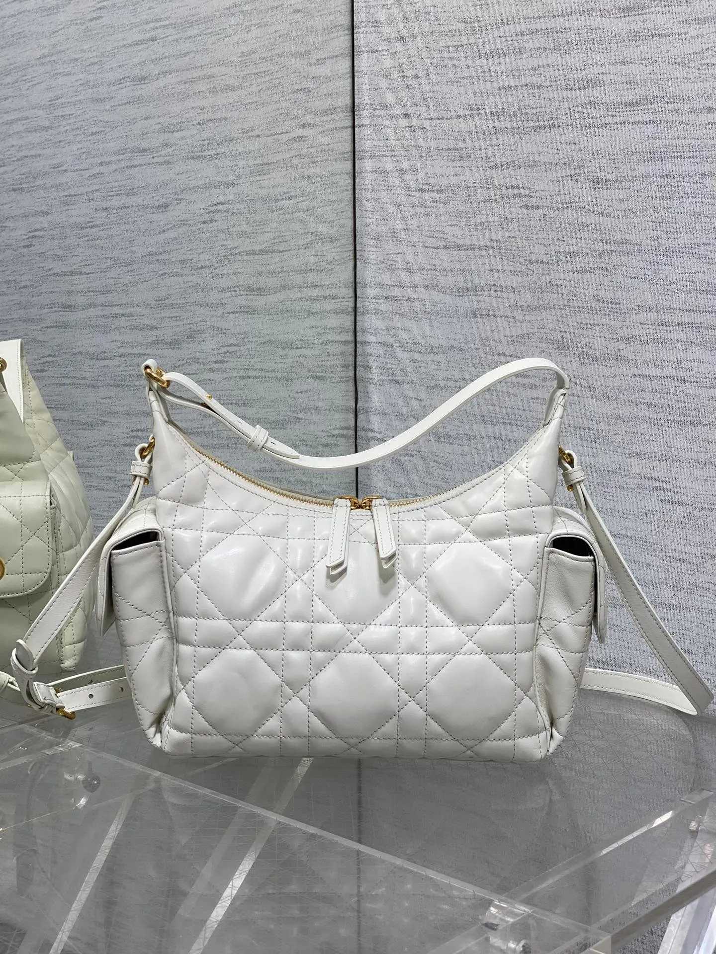 Dior Hobo Shoulder Bag Vintage Leather