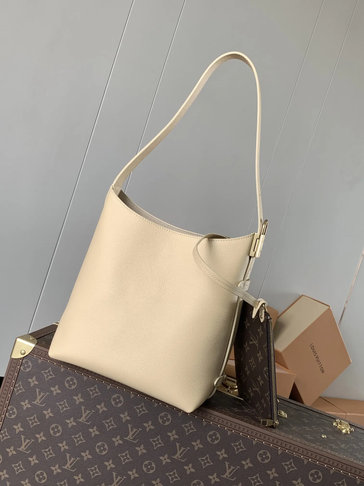 Hobo Shoulder Bag Vintage Leather