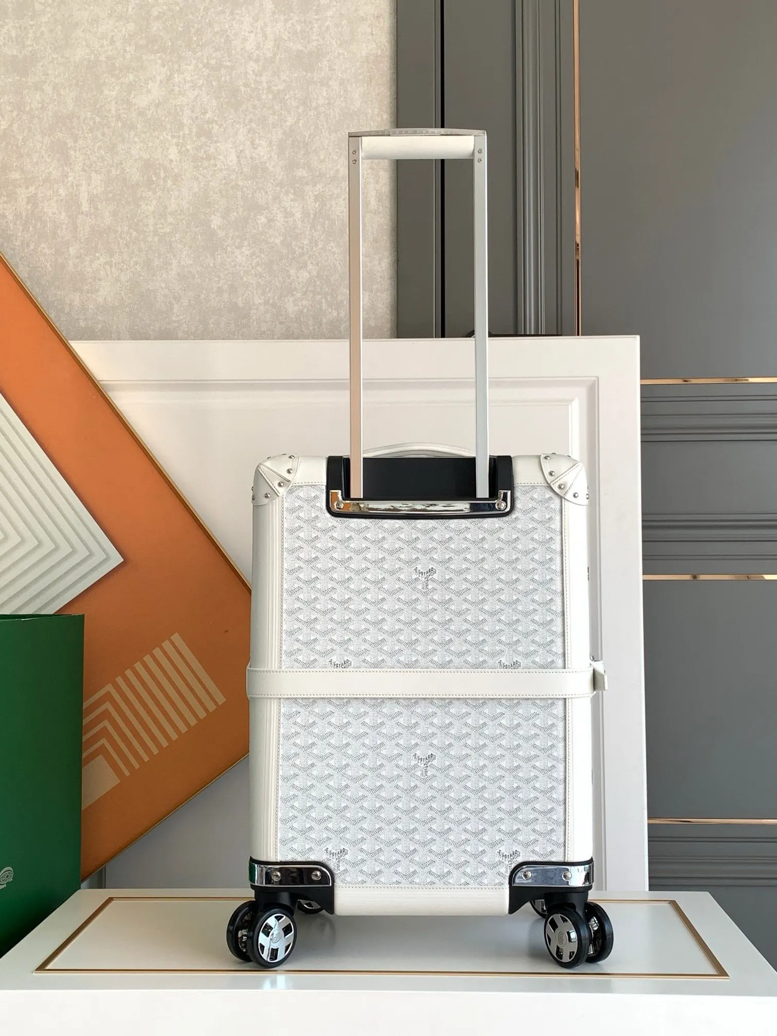 Goyard 黑色 白色 行李箱 旅行拉杆款 輕便出行款