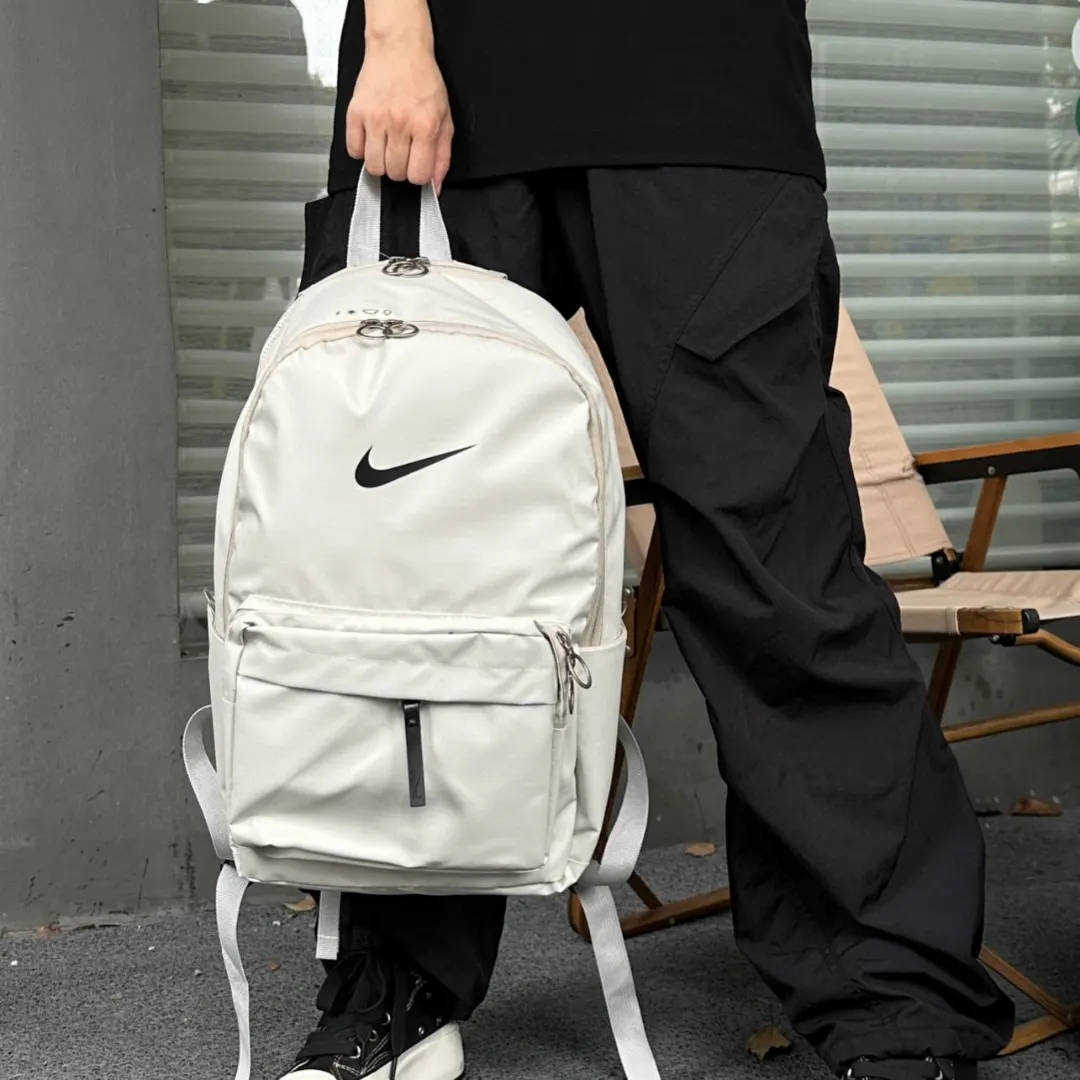 黑色 米白 耐克nike單肩包学生书包 日常單肩背款