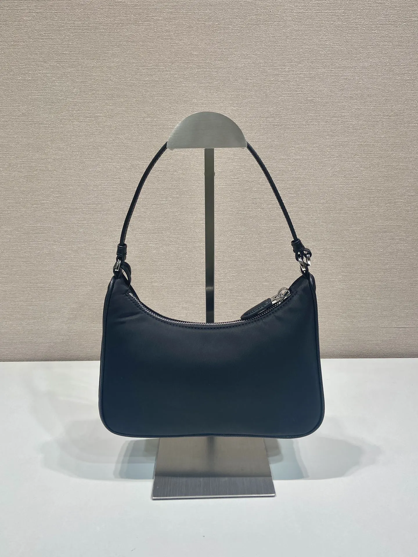 Prada Re-Nylon Gold Leather Hobo Bag