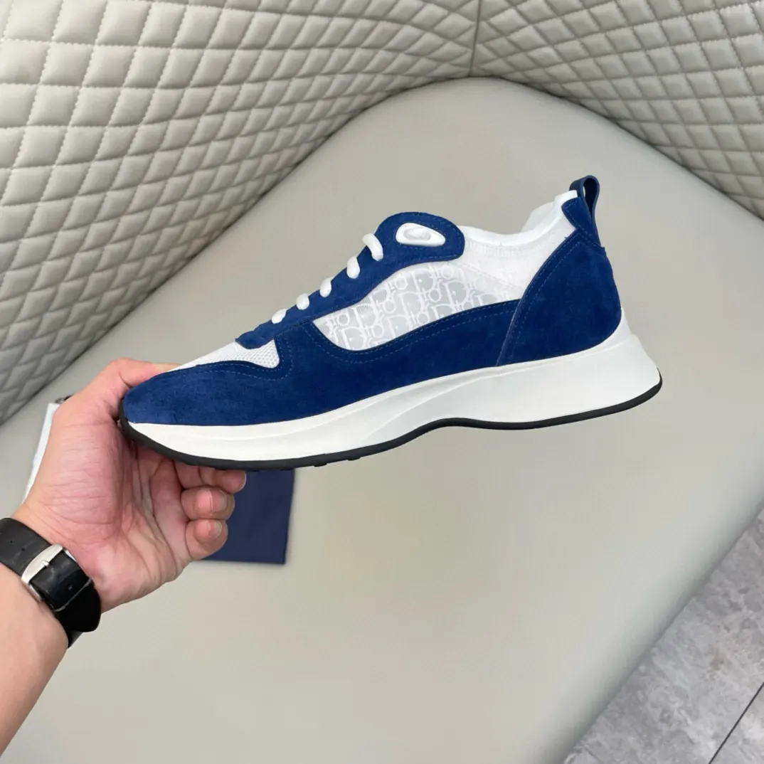 Dior B25 Blue/White Leather Sneakers Image 7 Dior B25 Blue/White Leather Sneakers Image 7