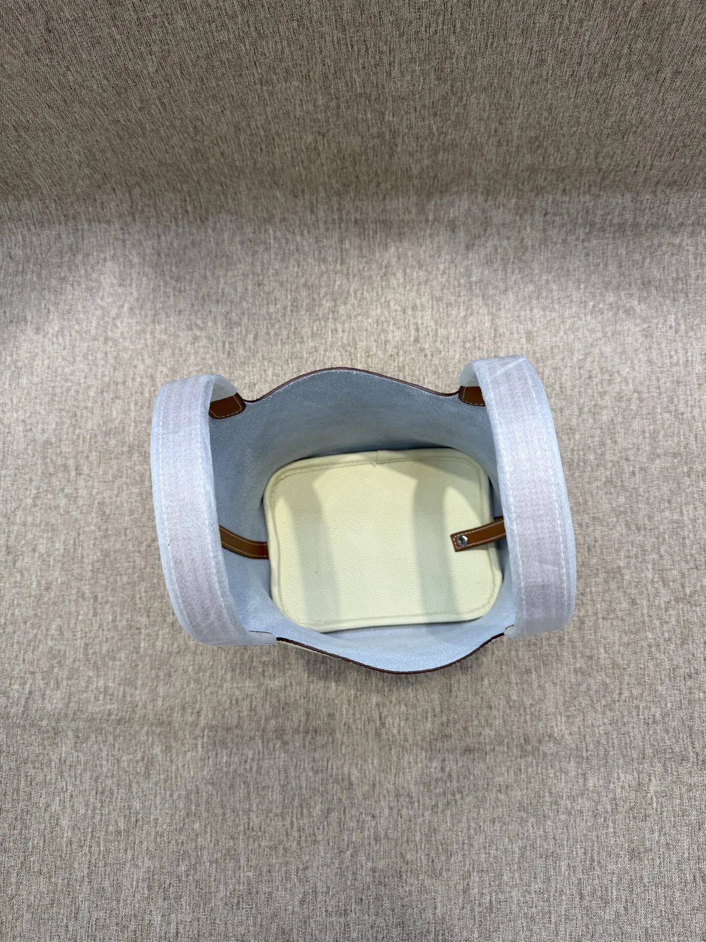 Hermès Picotin White Togo Bucket Bag