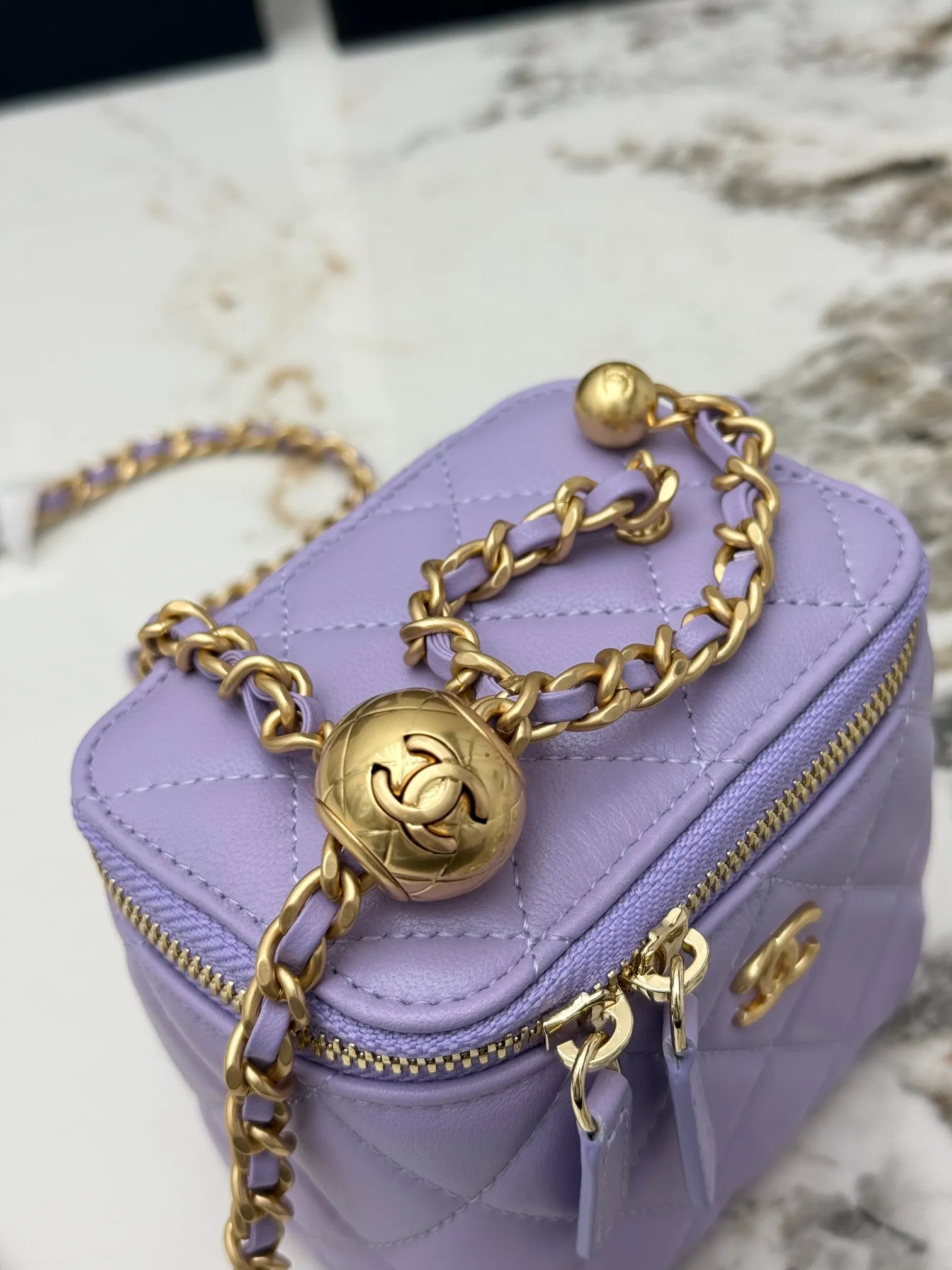 CHANEL 金色 羊皮 鏈條包 精致鏈條款