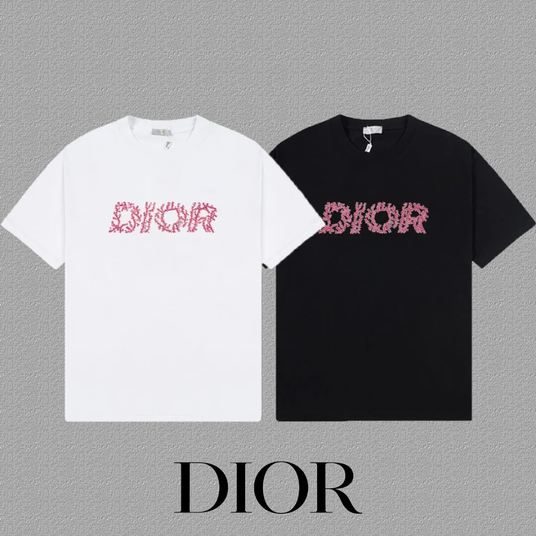 Dior 黑色/粉色 T恤