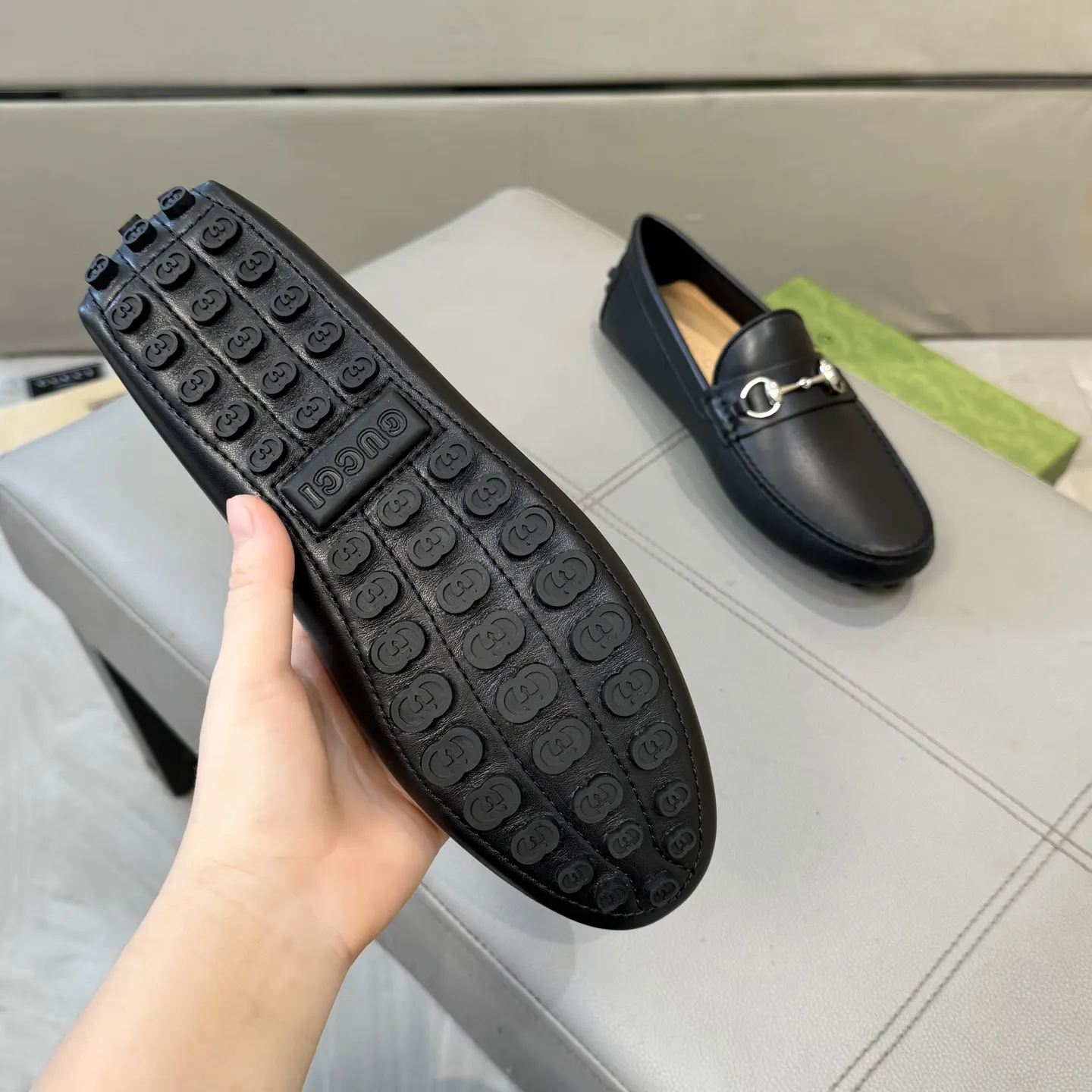 Gucci Logo休闲运动鞋 百搭款 黑色