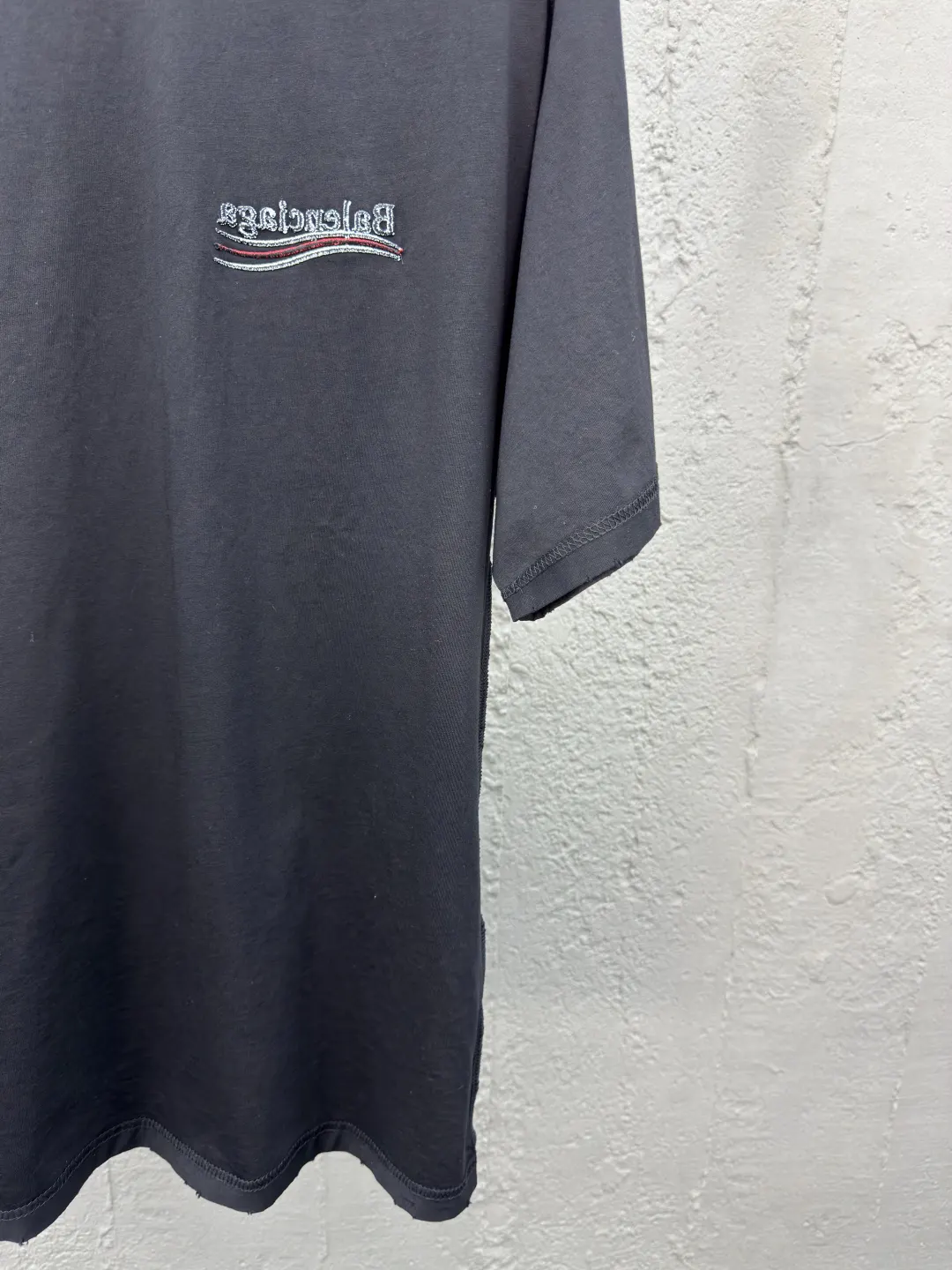 Balenciaga Black Short Sleeve T-Shirt Street Casual