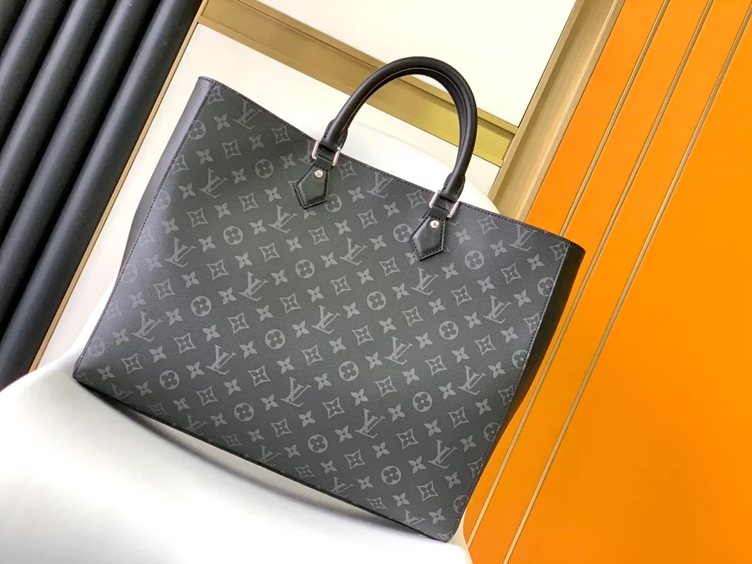 帆布 黑色花纹 GRAND SAC 手袋源自 收納包 旅行收納款