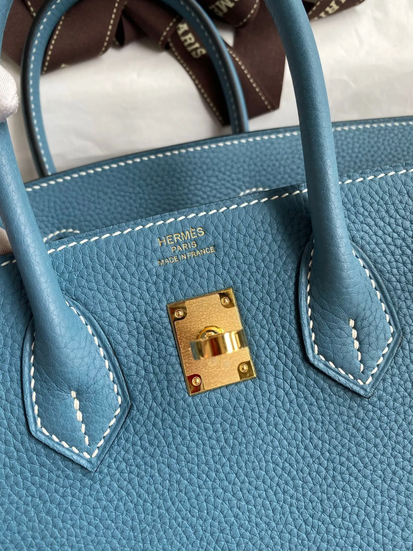 Hermès Birkin 蓝色 Togo 手提包