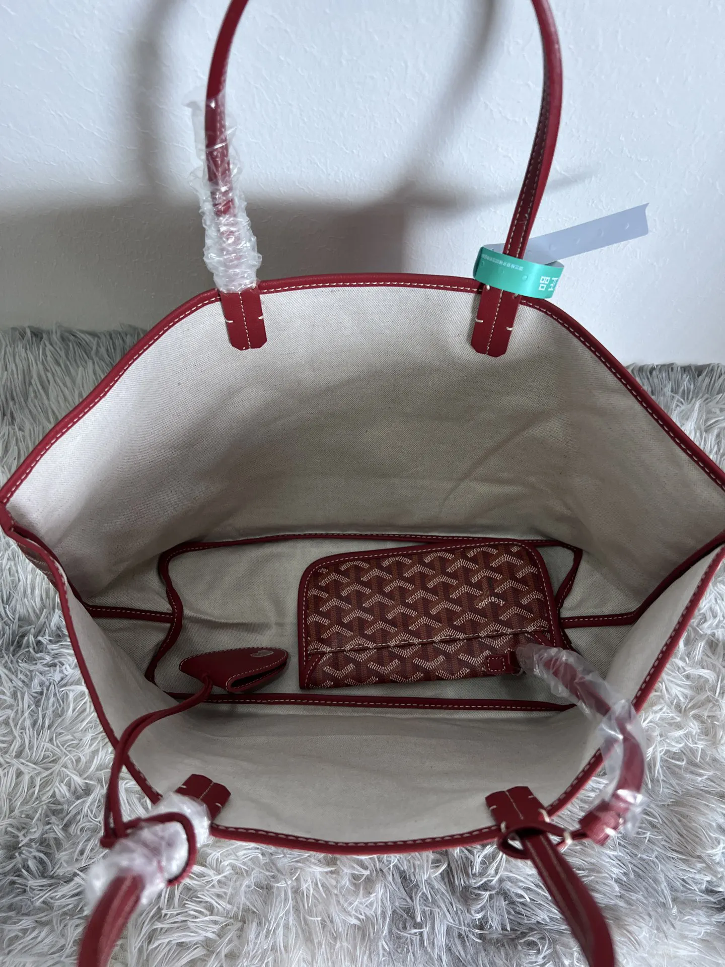 Red Tote Bag Leather