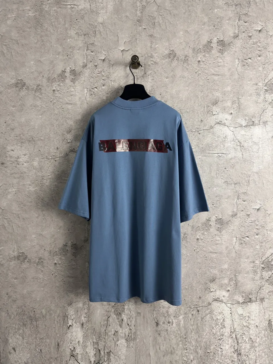 Balenciaga 刺绣 短袖T恤 街头休闲款