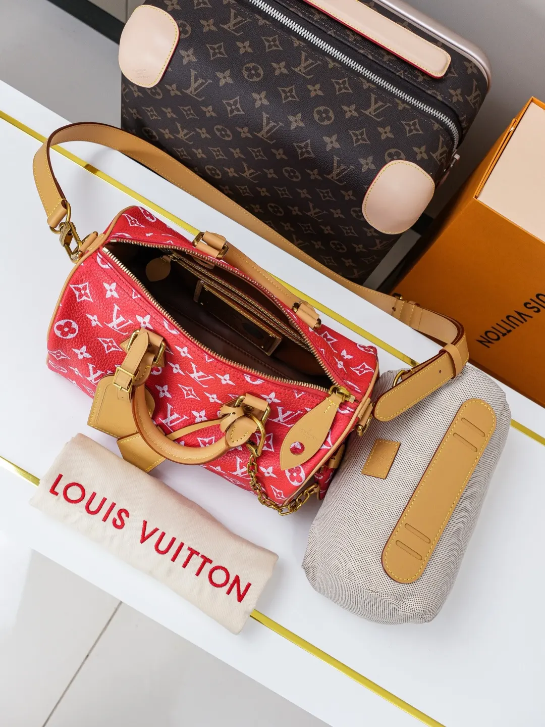 LV 红色印花Speedy手袋 手提款｜ORBUYBAG 岚奢包高端时尚精品