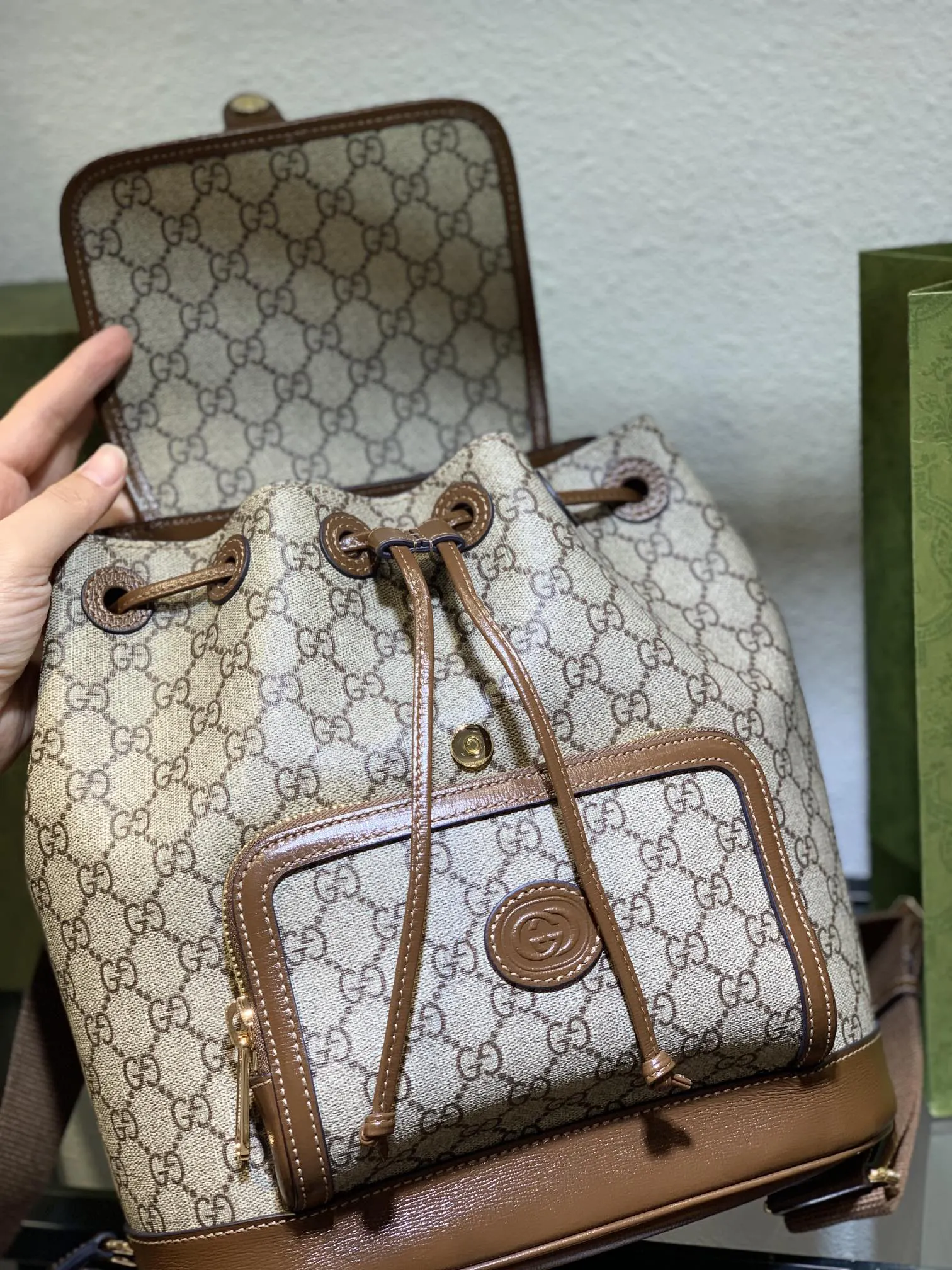 Gucci 皮革 款号 尺寸 ✖ meo 雙肩包 实用雙肩款